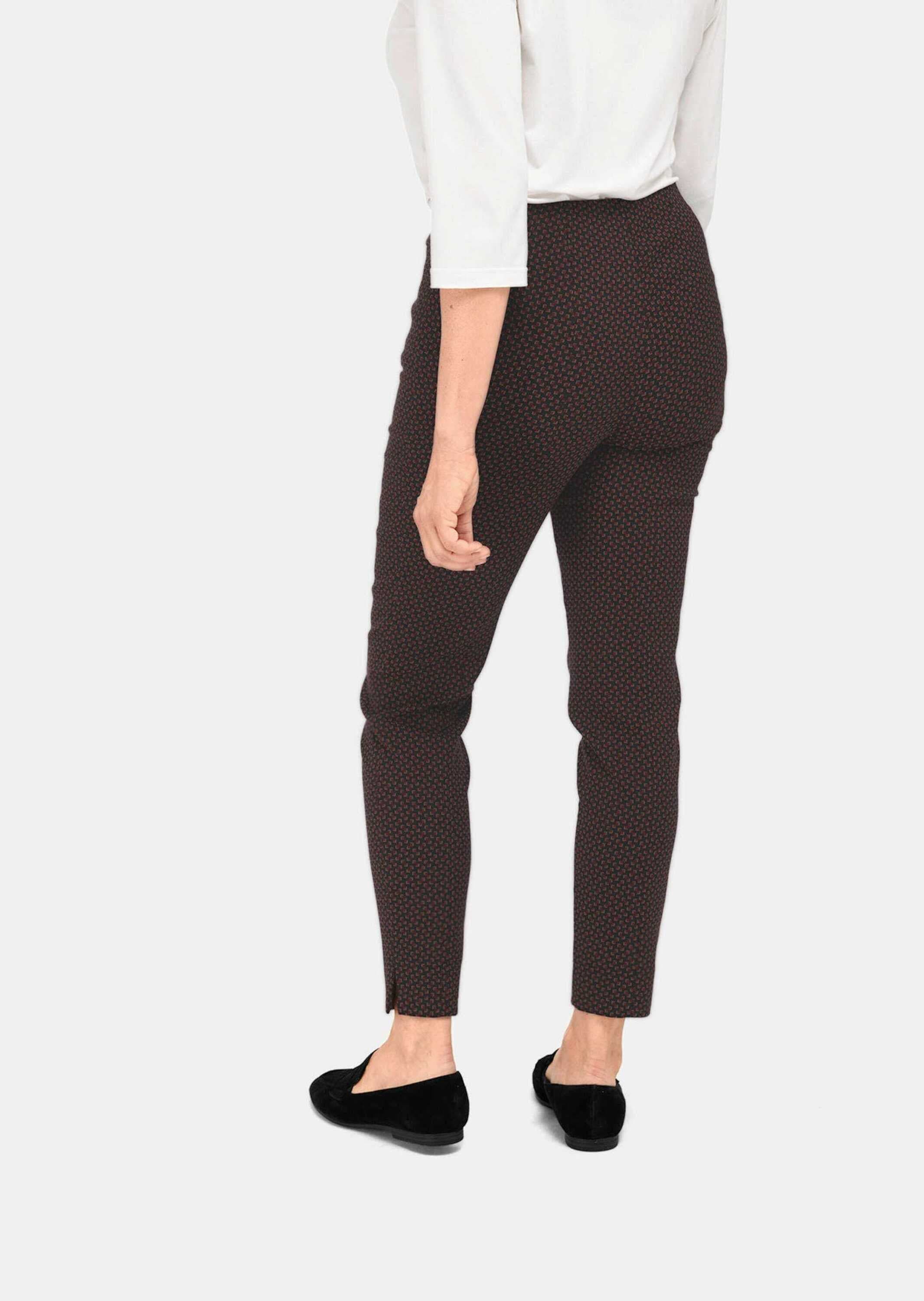 GOLDNER Chinos »Jaquard Schlupfhose Martha Stretchbequeme Jacquard-Hose MARTHA«