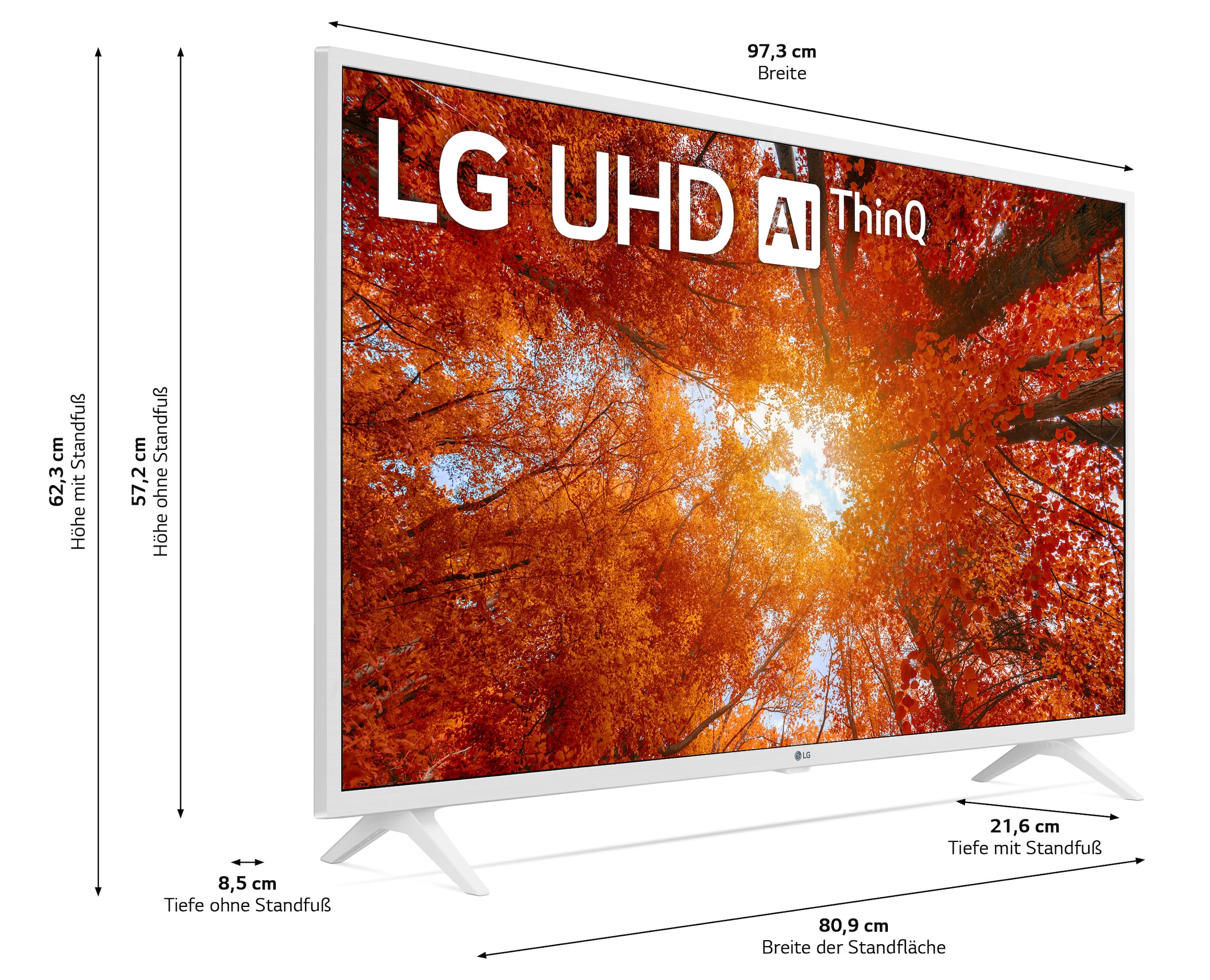 LG LED-Fernseher »43UQ76909LE«, 4K Ultra HD, Smart-TV
