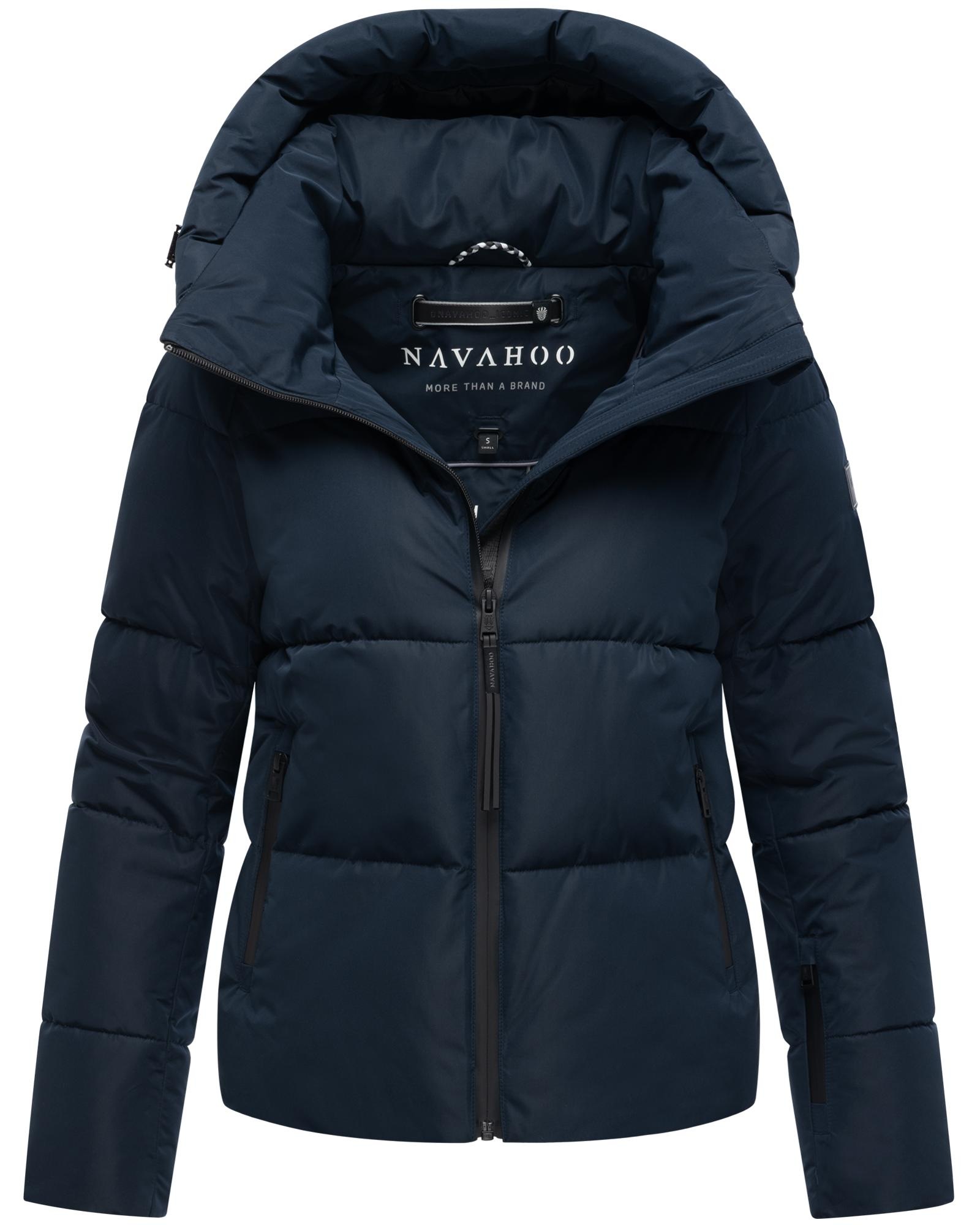 Navahoo Steppjacke "Frostherz XIV" mit Kapuze Kurze gesteppte Damen Winterjacke mit abnehmbarer Kapuze