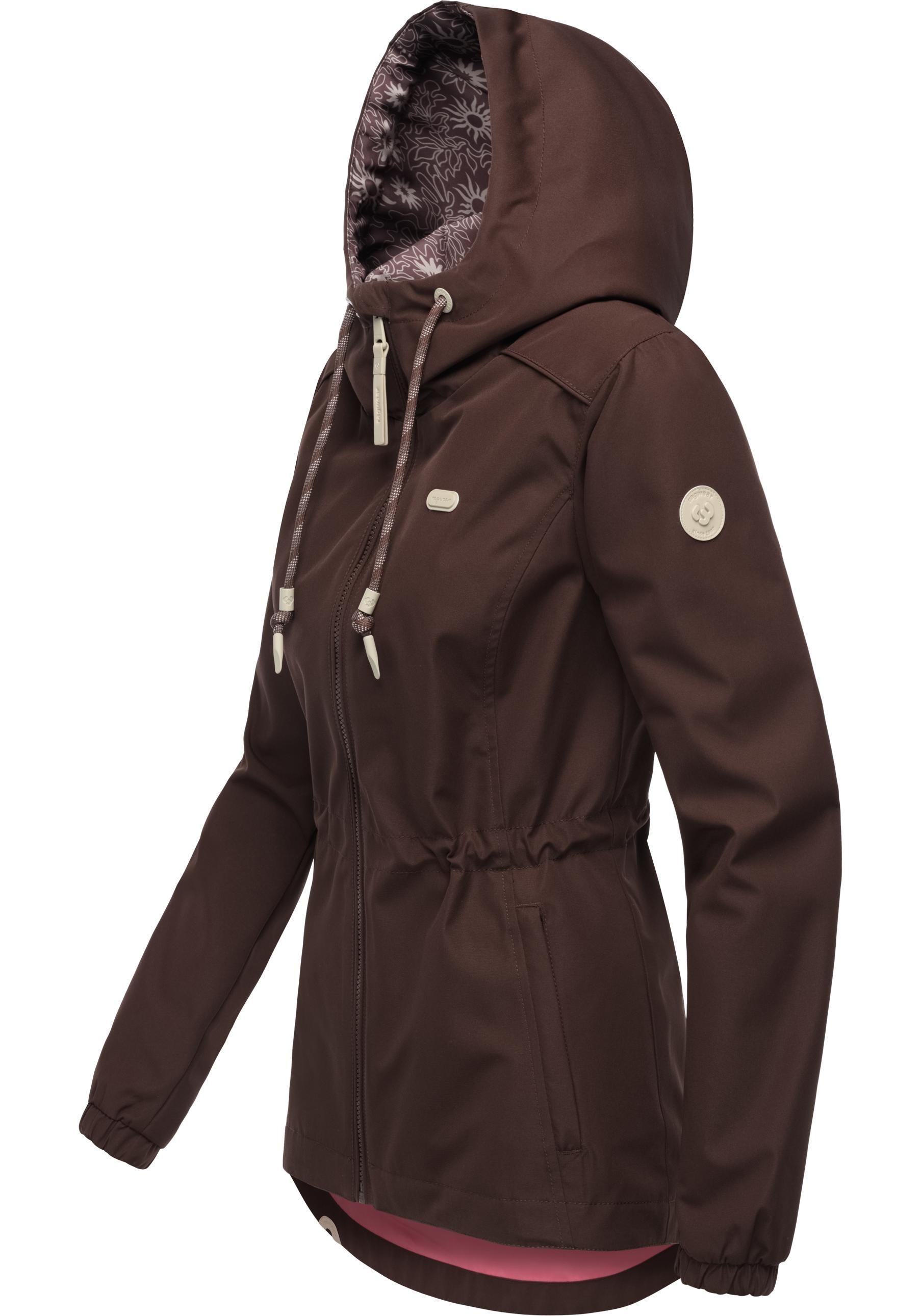 Ragwear Funktionsjacke »Dankka« mit Kapuze Funktionelle Übergangsjacke mit Taillenzugkordel