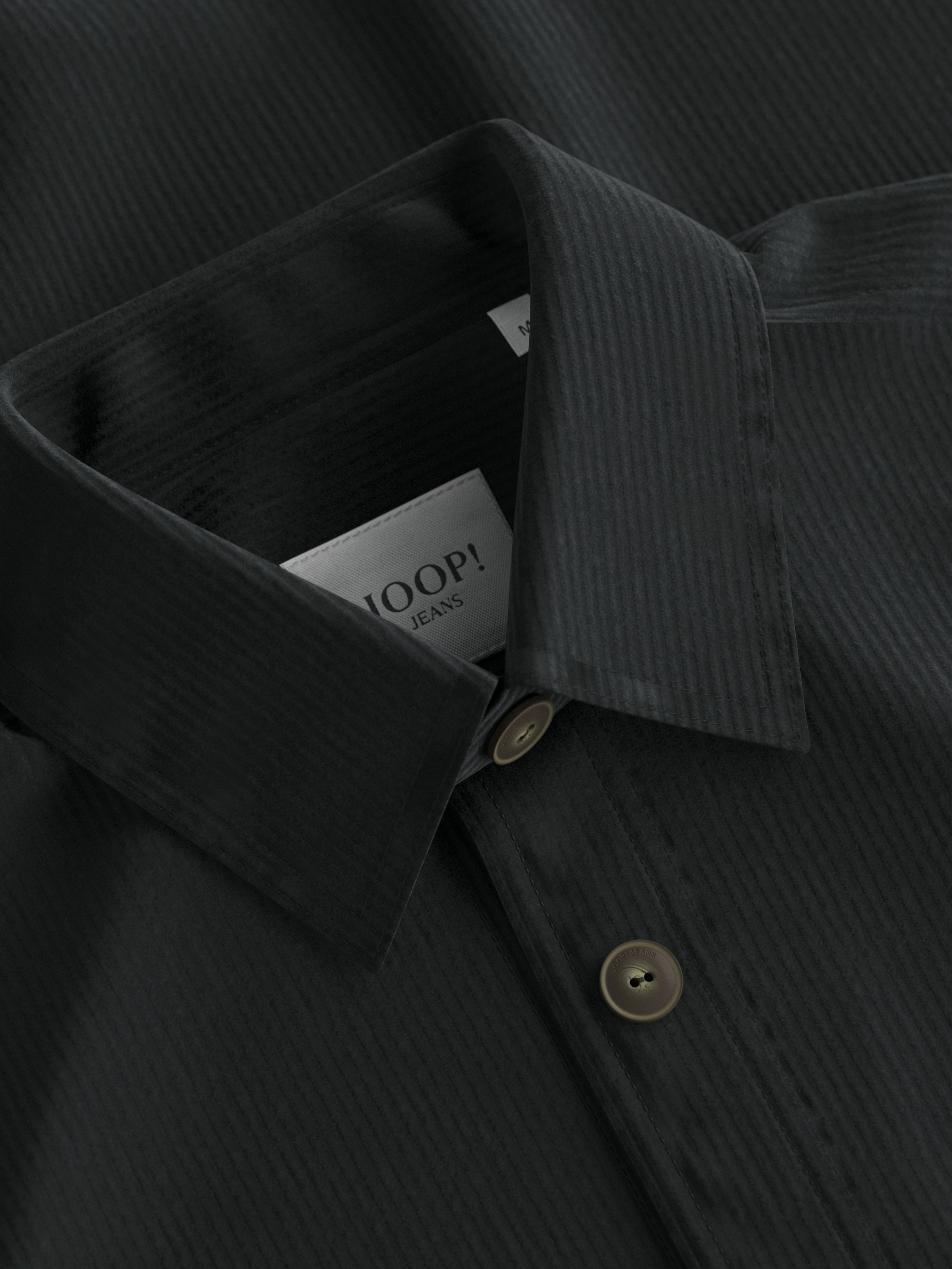 Thumbnail - Joop Jeans Langarmhemd "Harvi1" mit kontrastfarbenen Knöpfen