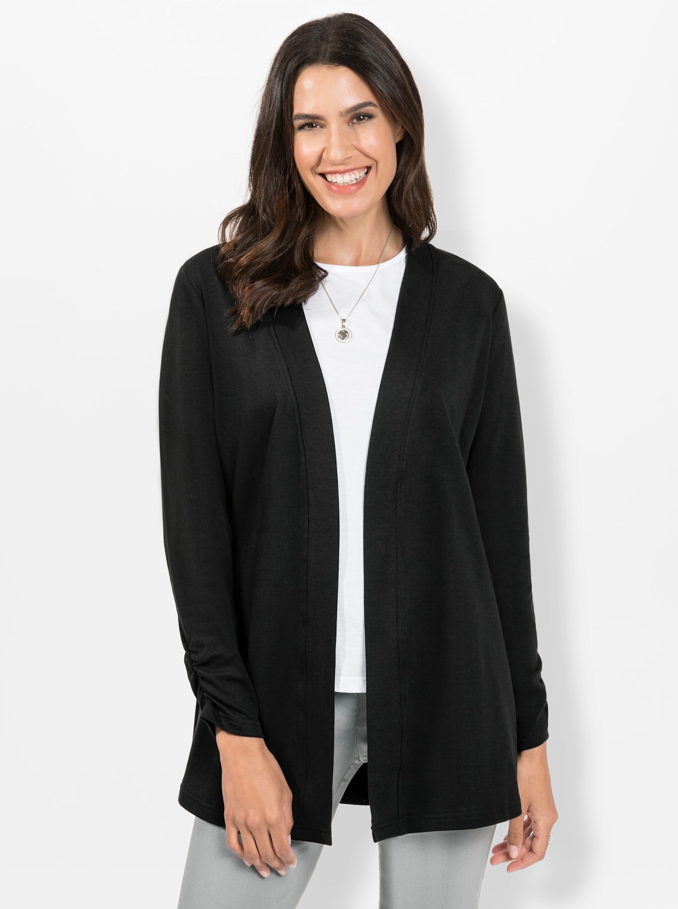 Inspirationen Shirtjacke "Shirtjacke" 1 Stk. tlg. günstig online kaufen