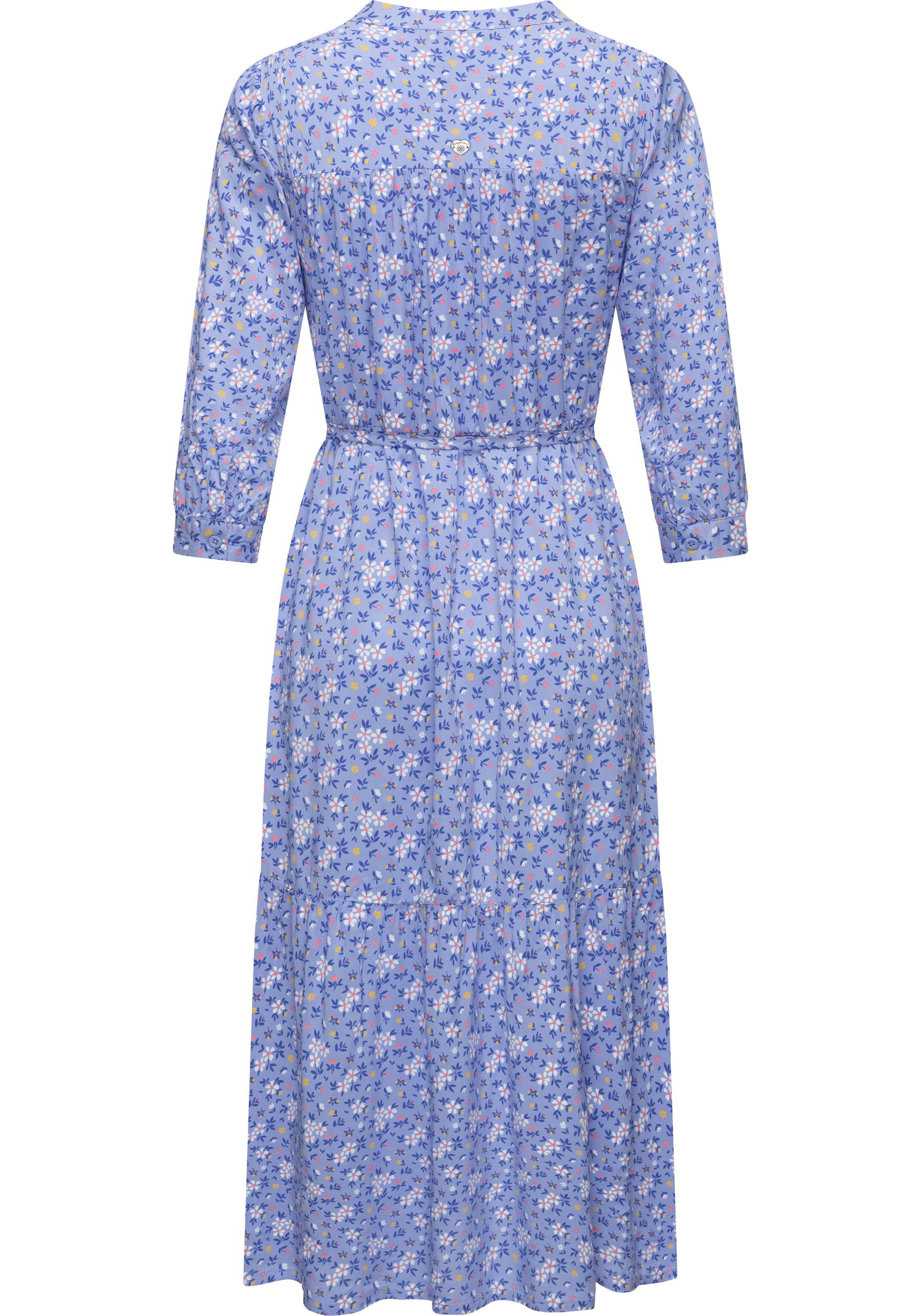 Thumbnail - Ragwear Maxikleid "Meve" Ohne Taschen Leichtes Langarmkleid mit Blumenmuster