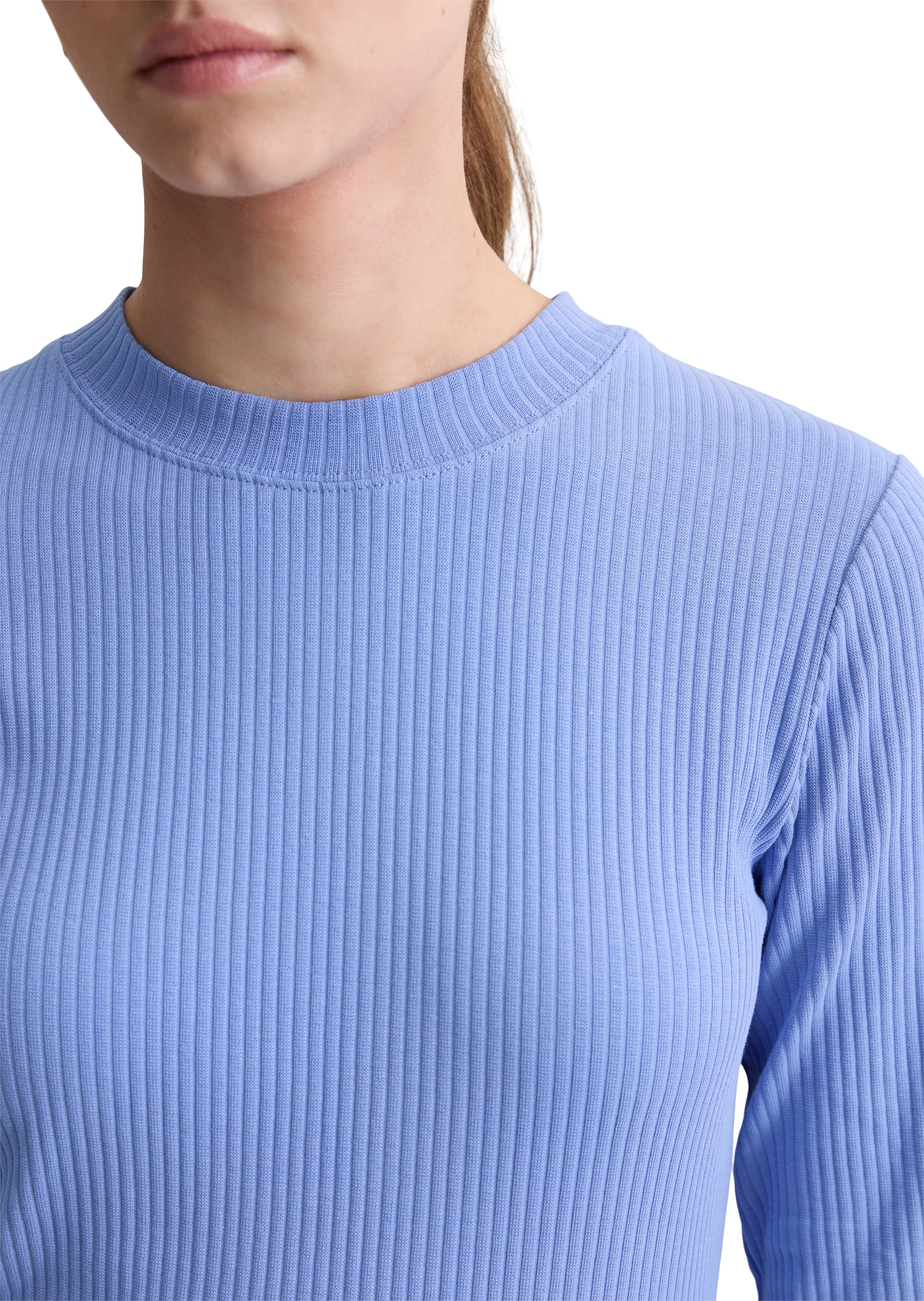 Marc O'Polo DENIM Longsleeve »slim aus Rippjersey«