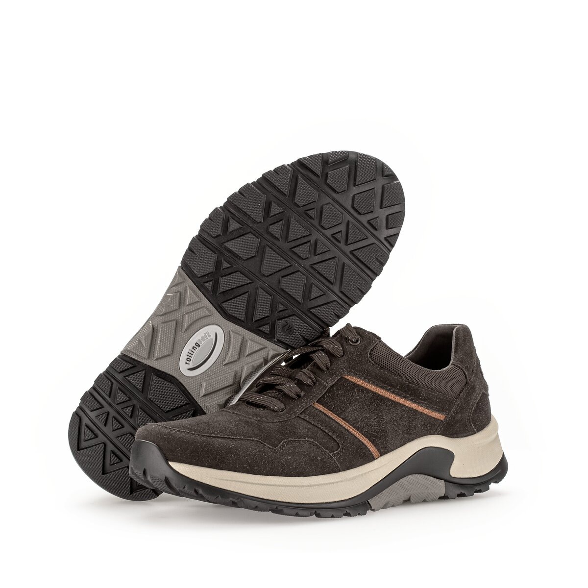 Gabor Sneaker »rollingsoft Sneaker low Materialmix Leder/Textil«