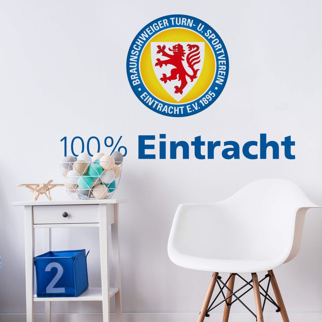 BAUR Wandtattoo | kaufen »Eintracht 100%«, St.) Braunschweig (1 Wall-Art