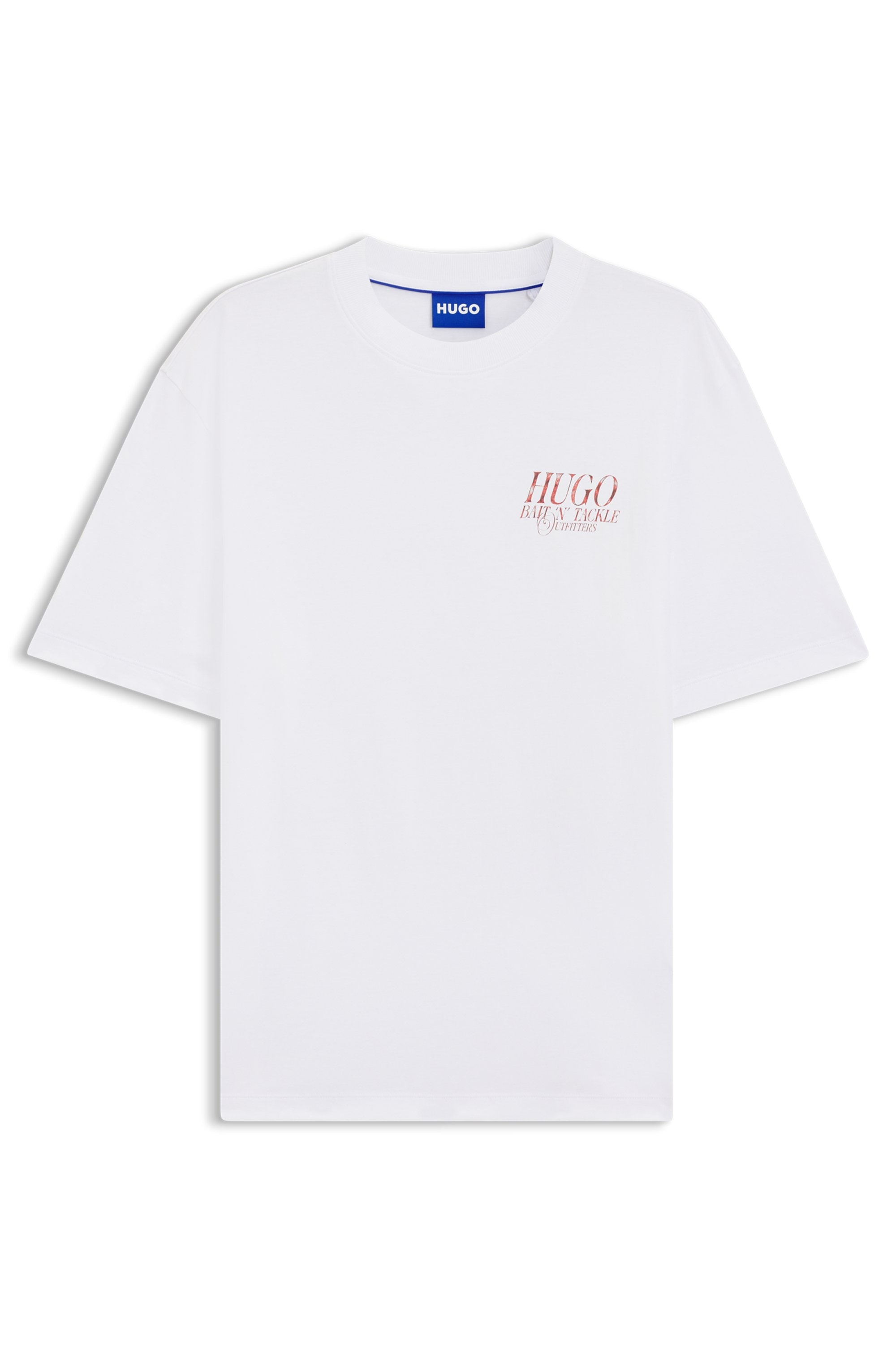 HUGO Blue T-Shirt Regular Fit, Rückdruck, Rundhalsausschnitt