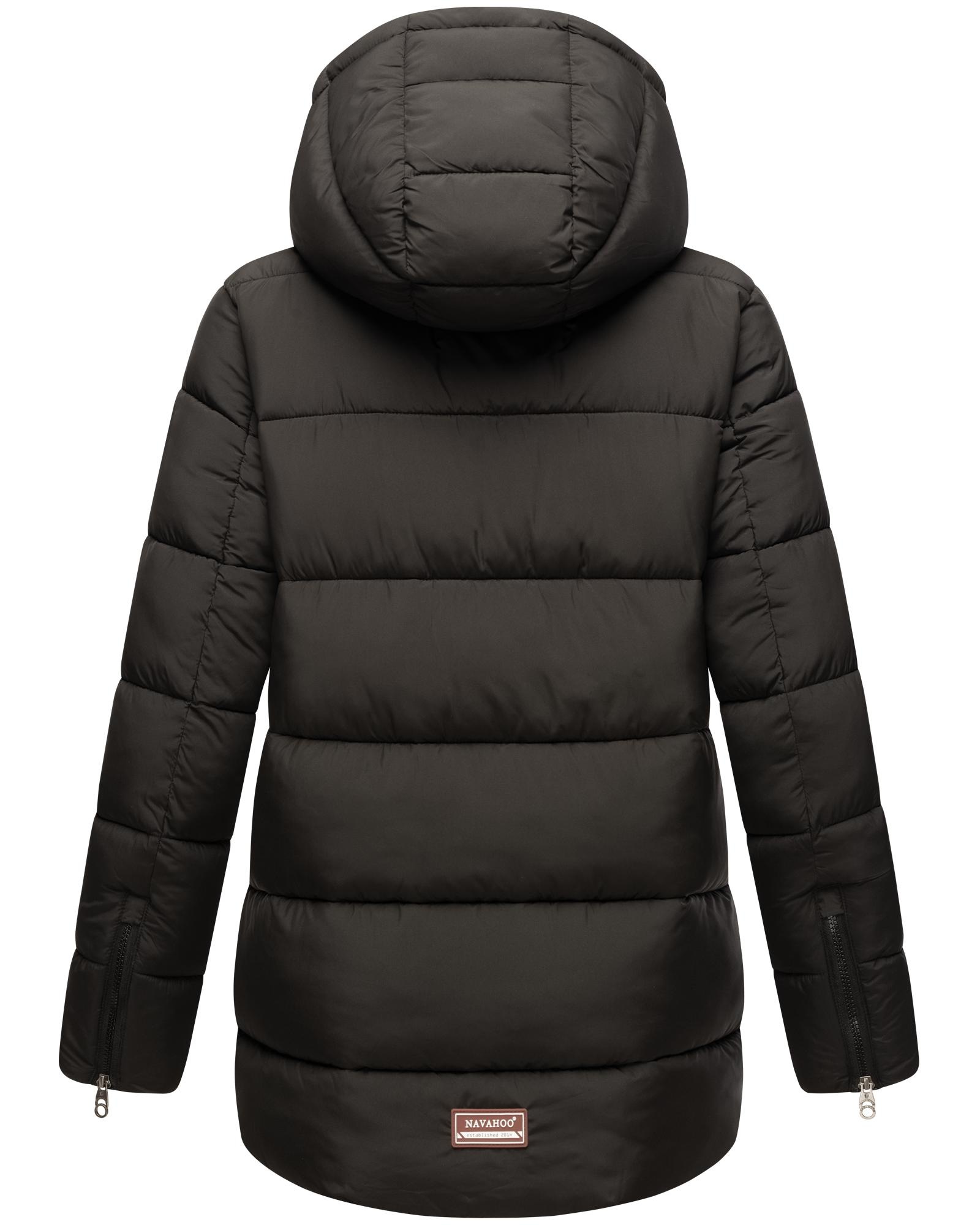 Navahoo Winterjacke »Wattewölkchen«, mit Kapuze, Modische Damen Steppjacke mit kontrastfarbenen Details