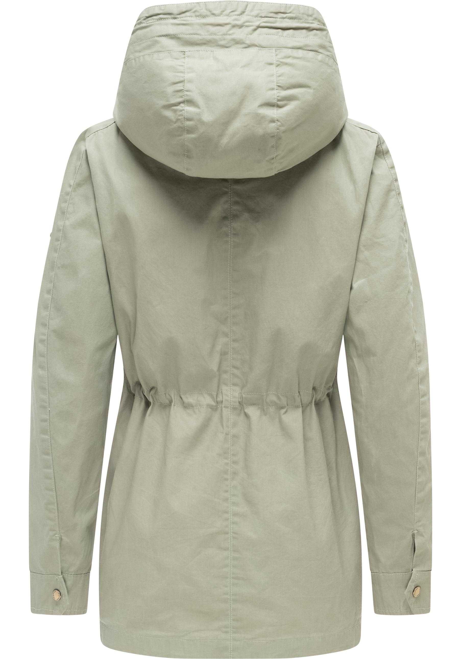 Ragwear Anorak »Lenoa Vintage« mit Kapuze Übergangsparka mit Kapuze und Taillenzugband