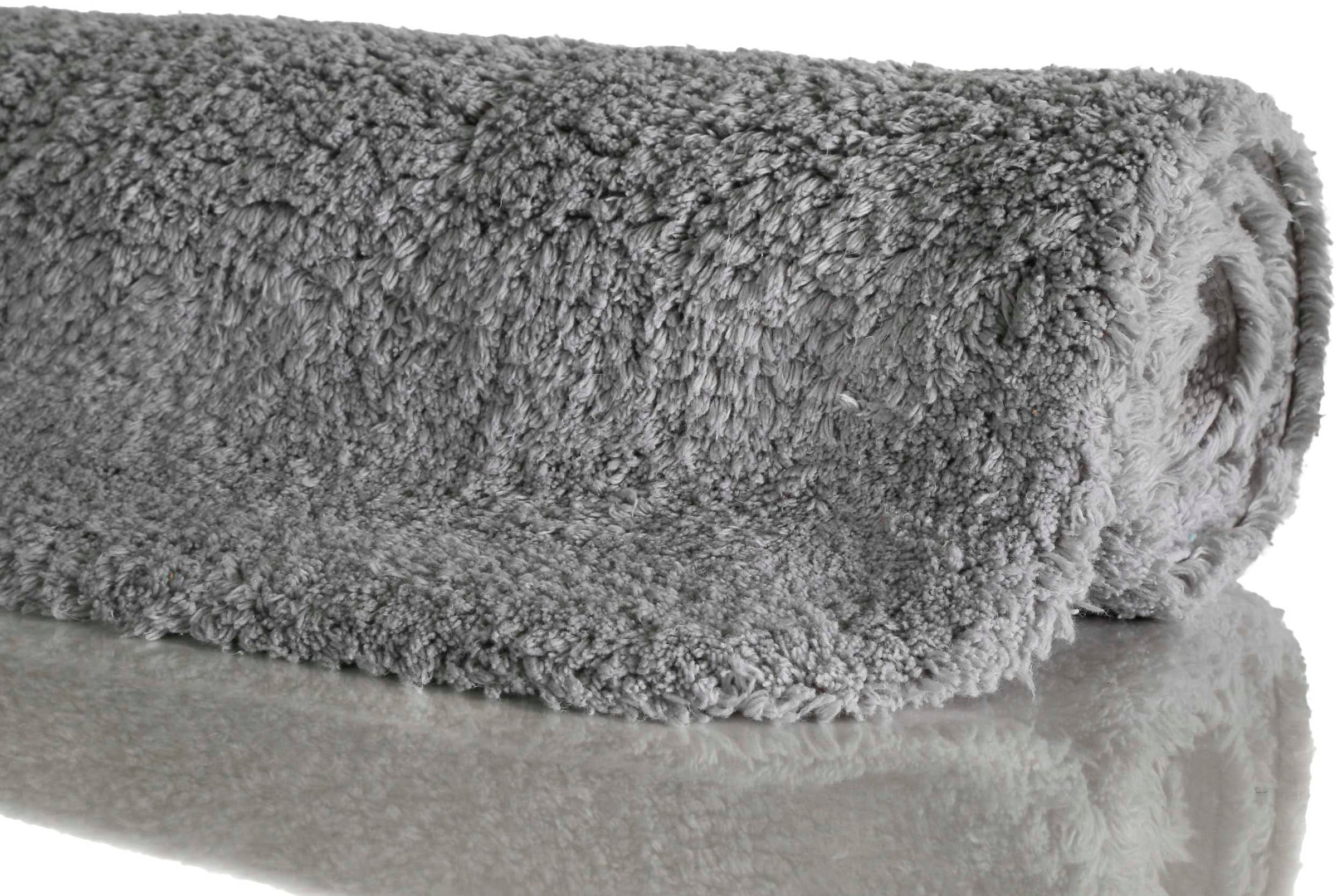 Wecon home Basics Badematte »Ole WB-2721«, fußbodenheizungsgeeignet, 100% Baumwollflor, waschbar, einfarbig, Badezimmerteppich