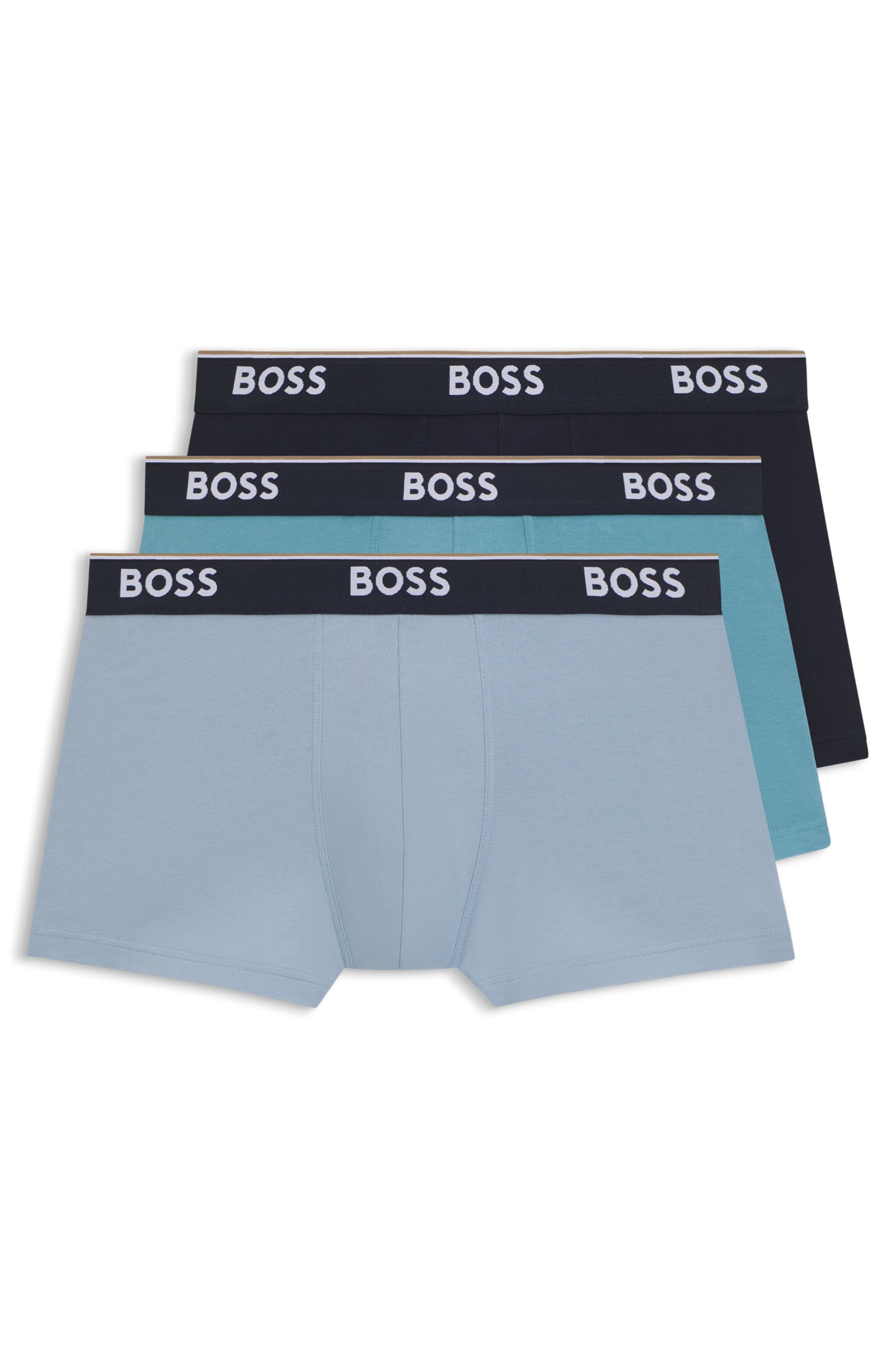 BOSS Trunk "3P Power" Packung, 3 Stk. mit BOSS Schriftzug auf dem Bund günstig online kaufen