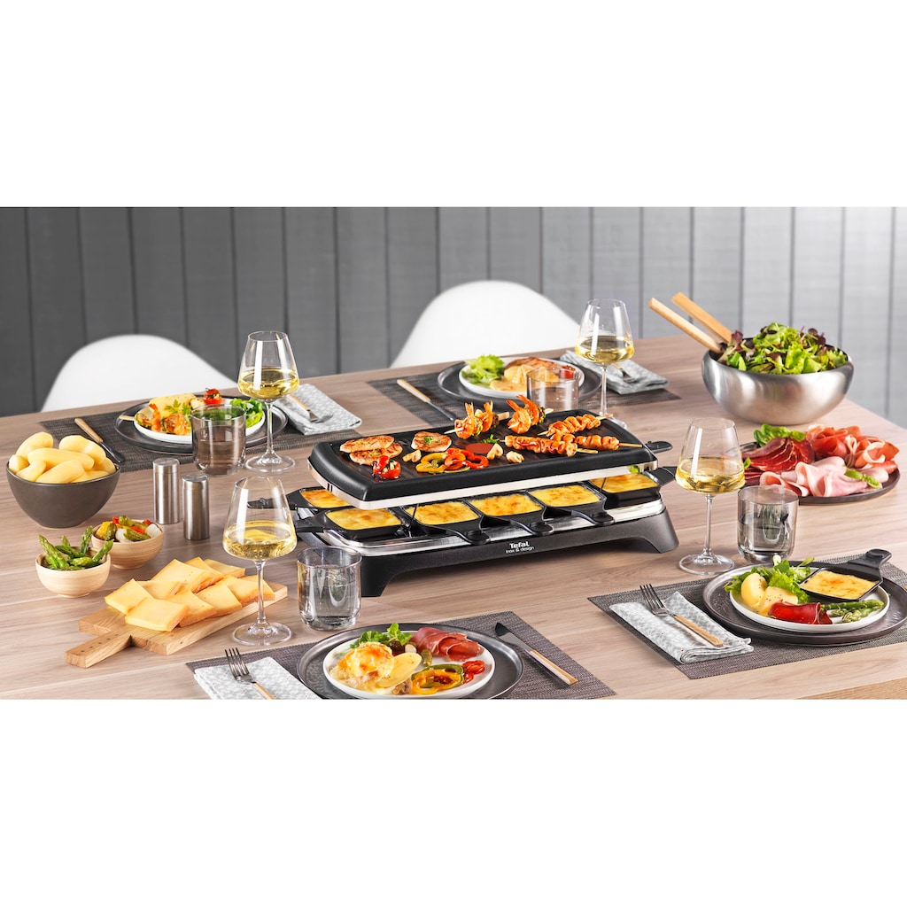 Tefal Raclette »RE4588 Ambiance«, 10 St. Raclettepfännchen, 1350 W