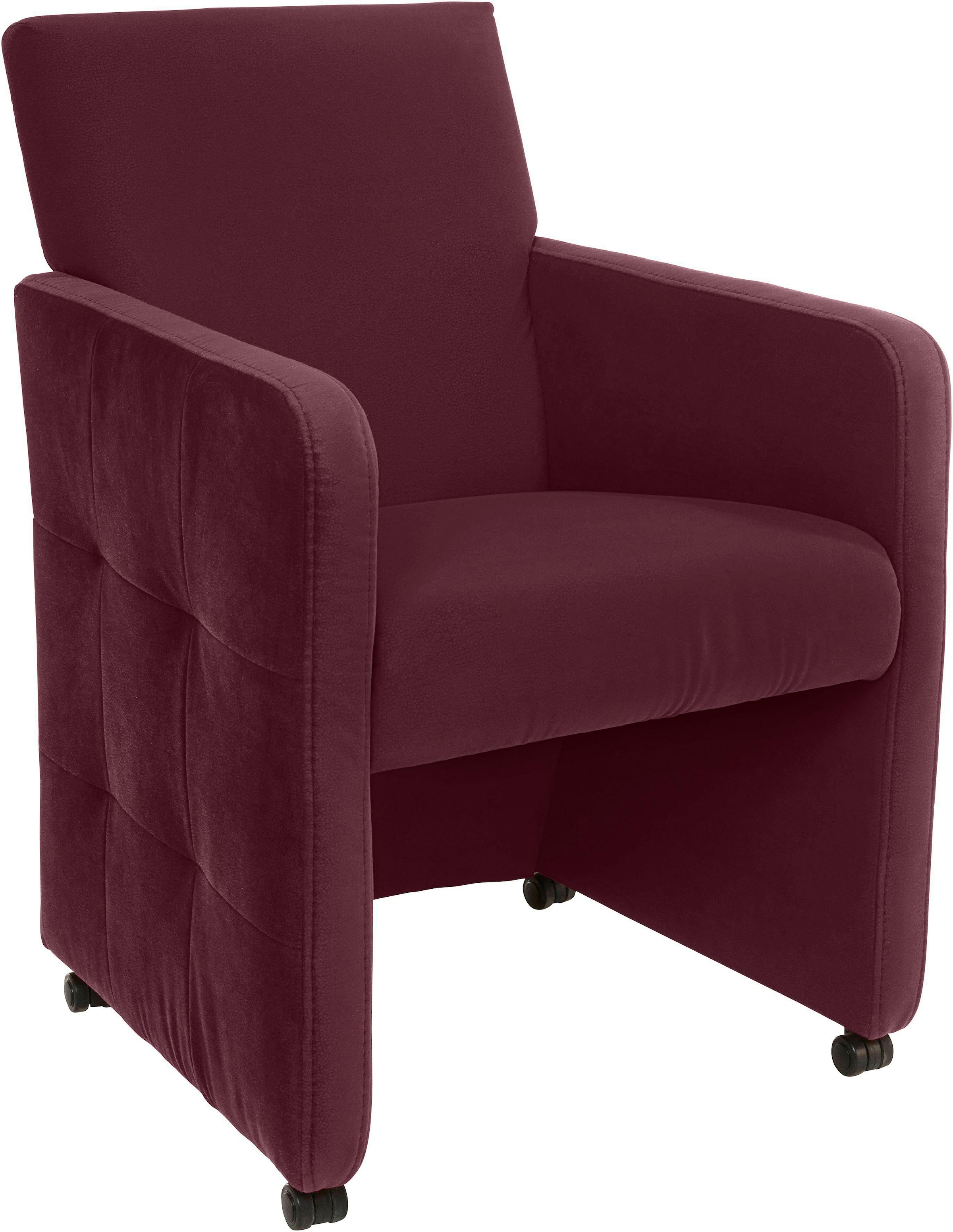 exxpo - sofa fashion Esszimmersessel "Barista, Loungesessel auf Rollen mit günstig online kaufen