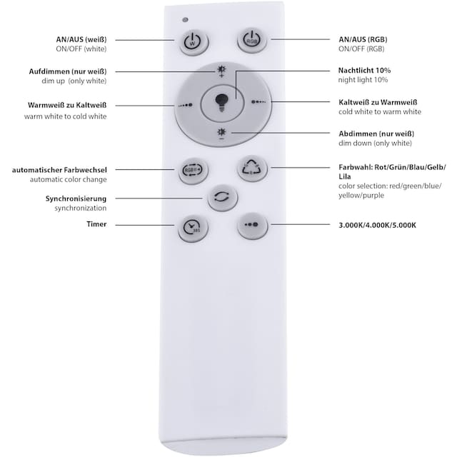 LED BAUR Deckenleuchte kaufen Leuchten LED Deckenlampe | Direkt »LUISA«, flammig-flammig, 2