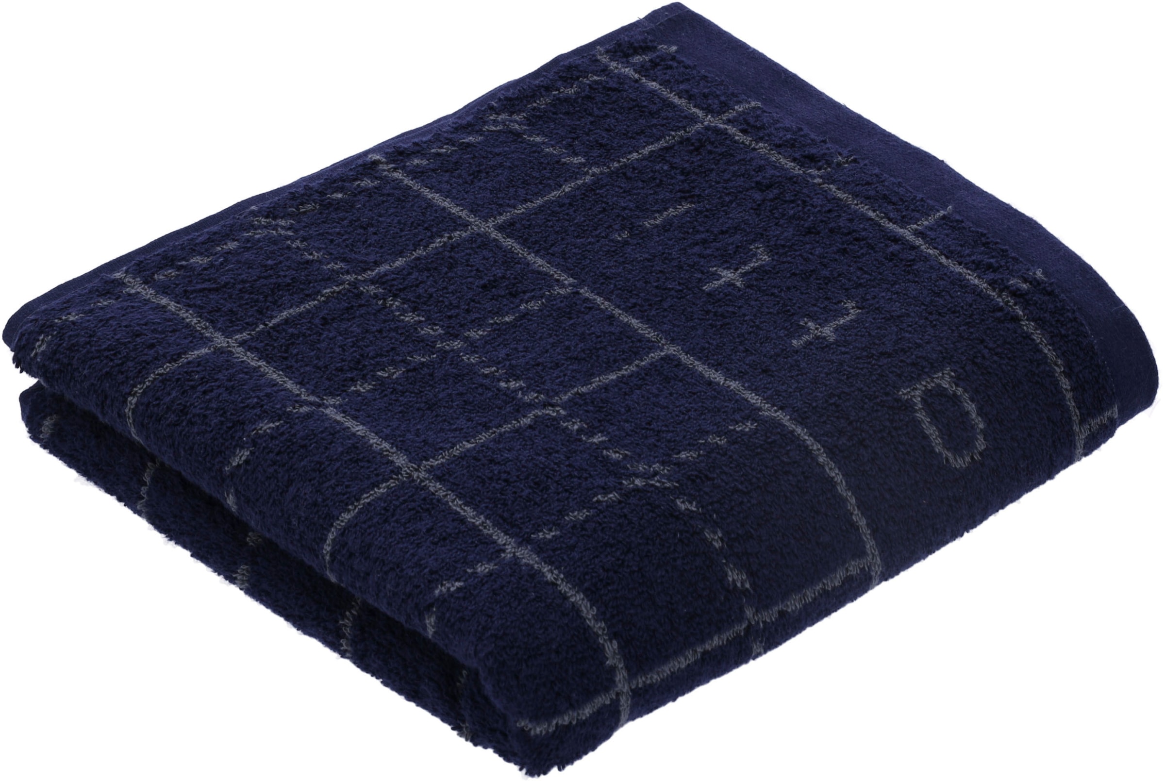 bugatti Handtuch "Perezzi" Jacquard in smartem Karolook günstig online kaufen