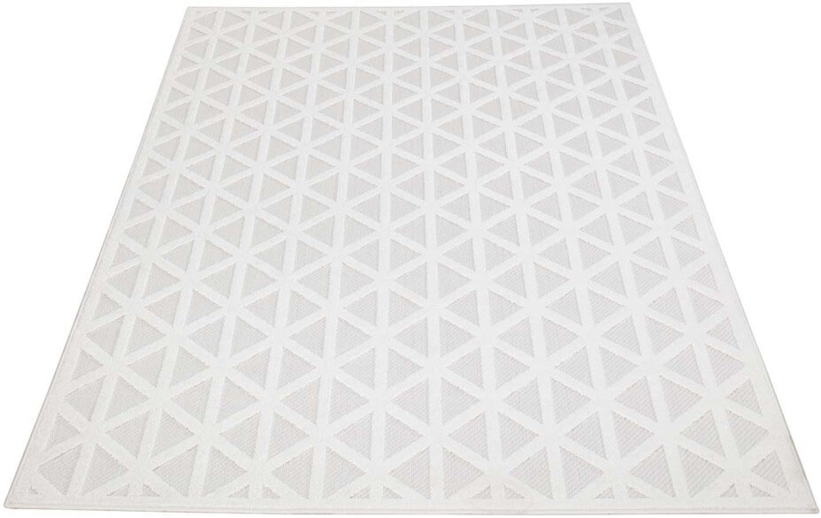 Carpet City Teppich »In-& Outdoorteppich Santorini 446, 3D-Effekt, Geo-Muster«, rechteckig, 5 mm Höhe, Wetterfest & UV-beständig für Terrasse, Balkon, Küche, Flur