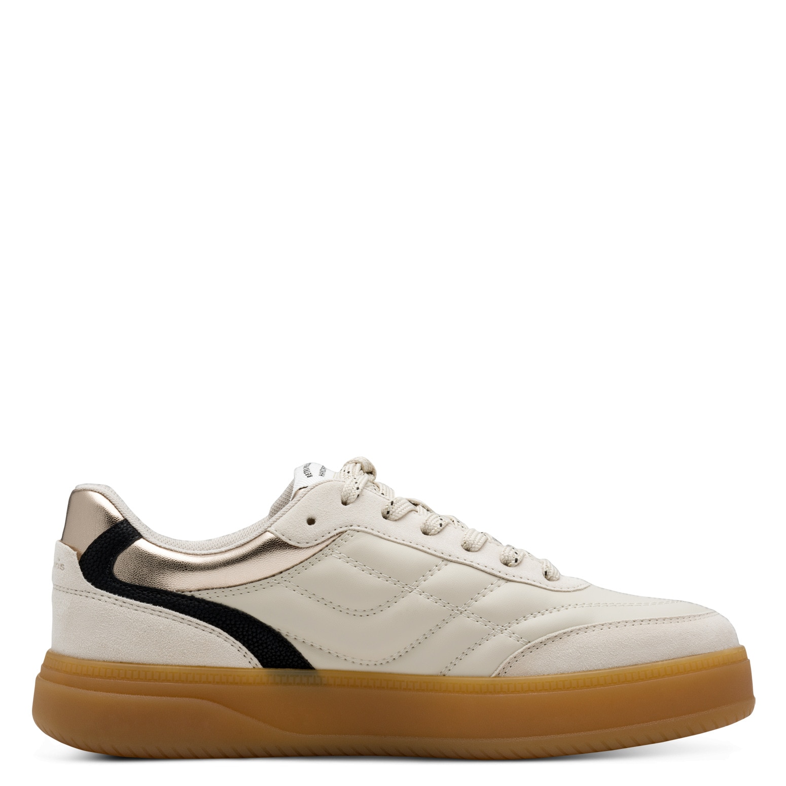 Tamaris Plateausneaker, Freizeitschuh, Halbschuh, Schnürschuh mit trendiger Ziersteppung