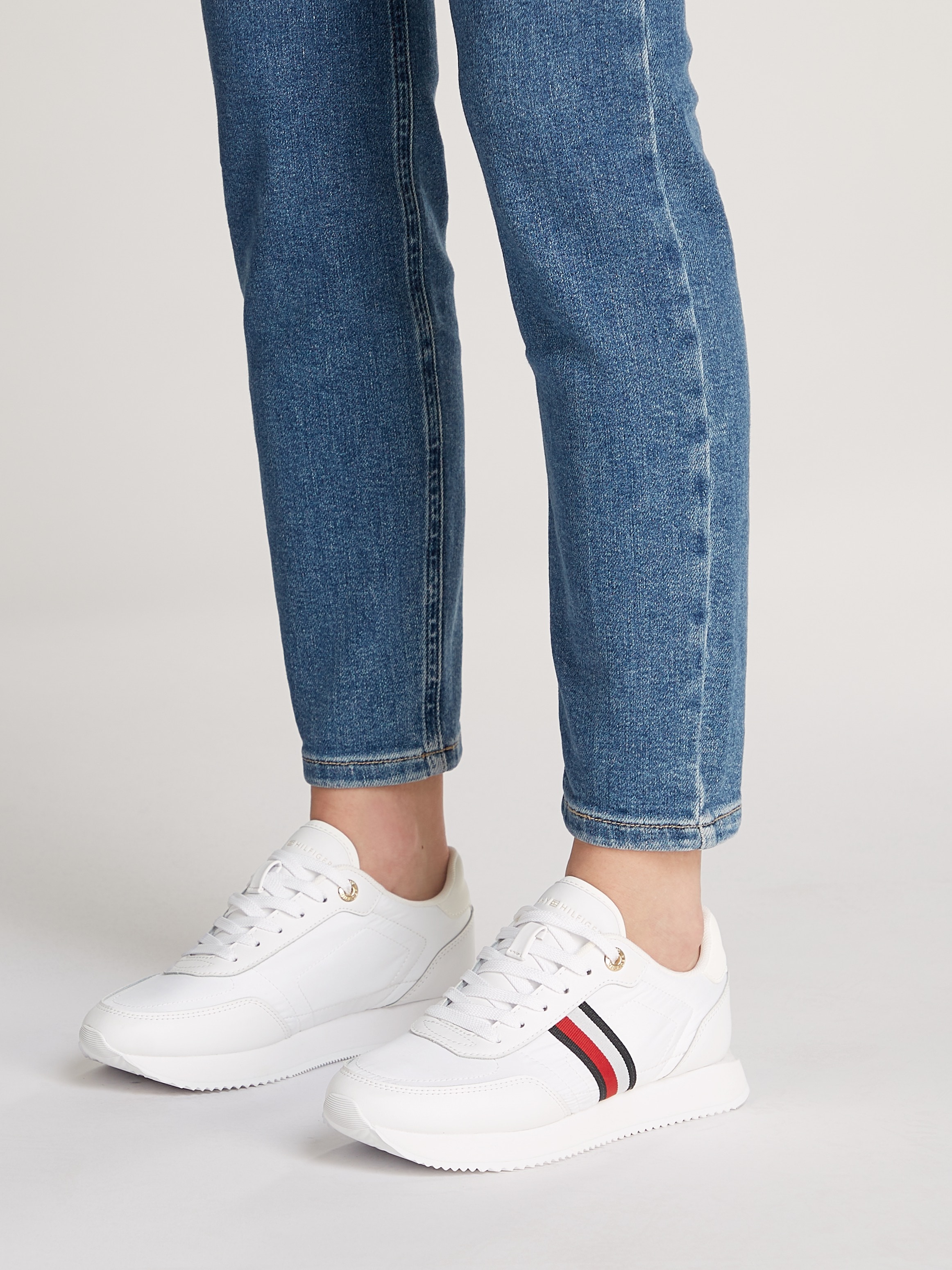 Tommy Hilfiger Sneaker "ESSENTIAL RUNNER GLOBAL STRIPES", Freizeitschuh, Ha günstig online kaufen