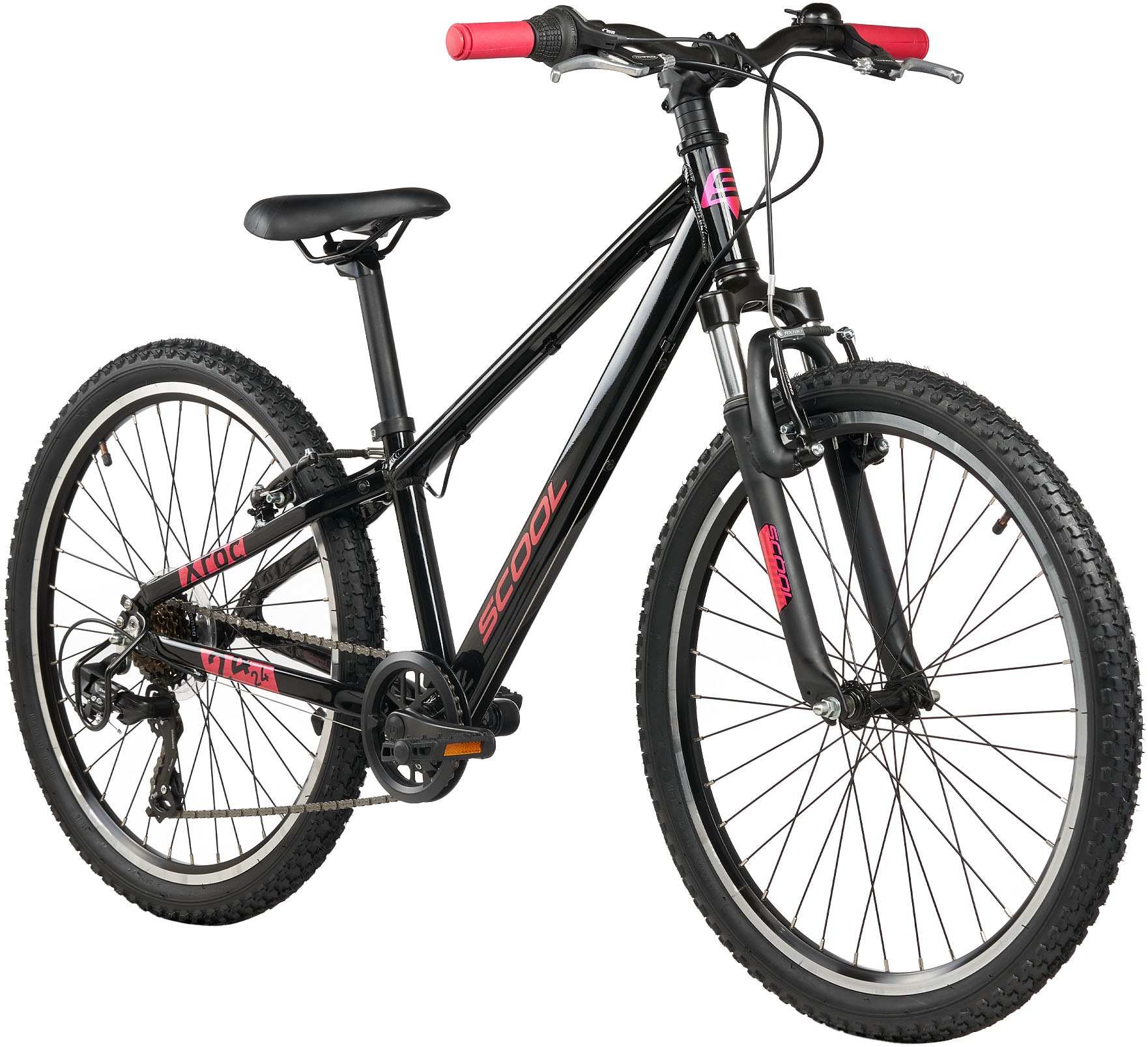 S’COOL Jugendfahrrad »S'COOL Xroc Pro 24-K7 Oxid/Pink« 7 Gang Shimano Kettenschaltung