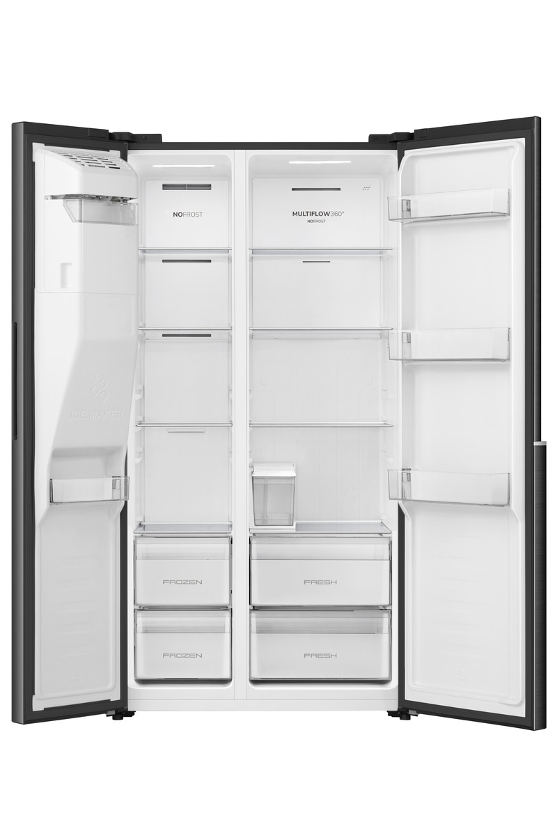 GORENJE Side-by-Side »NRS917E61BX« 178,6 cm hoch 91,1 cm breit Wasser-& Eisspender
