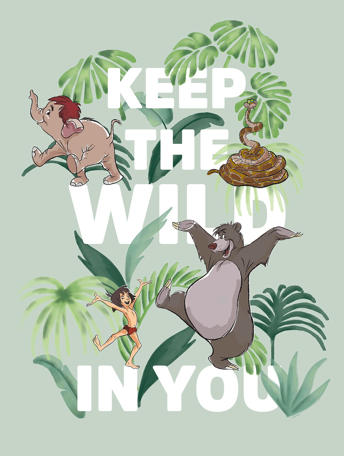Poster »Jungle Book Keep the Wild«, Disney, (1 St.), Kinderzimmer, Schlafzimmer,...