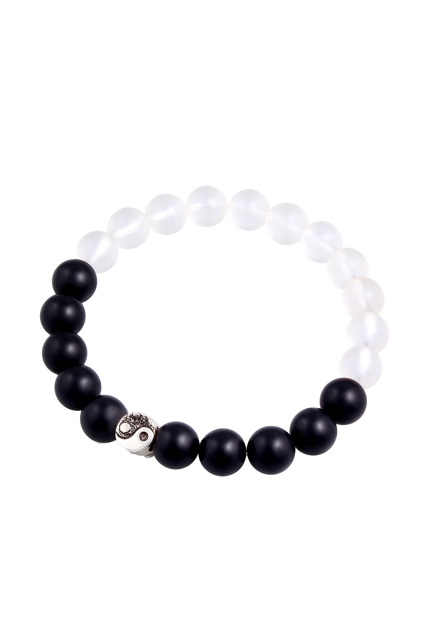 Silber« Onyx ▷ Kuzzoi »Yin | Yang Kristall Bead Armband 925 BAUR für Perlen