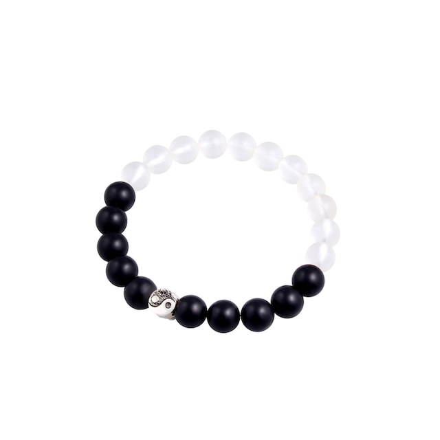 Kuzzoi Armband »Yin Yang Bead Onyx Kristall Perlen 925 Silber« ▷ für | BAUR