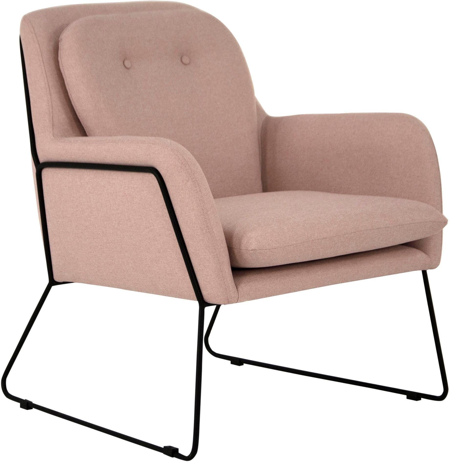 Home affaire Sessel "Flin Cocktailsesel" mit Knöpfen und Kissenoptik im Rüc günstig online kaufen