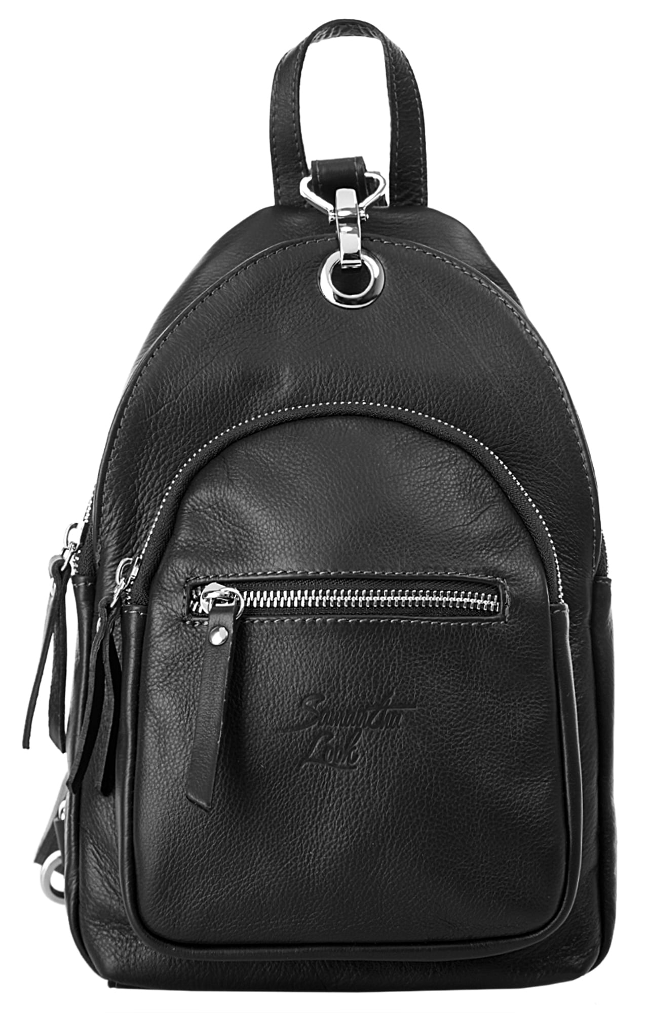 Samantha Look Cityrucksack, echt Leder, Made in Italy