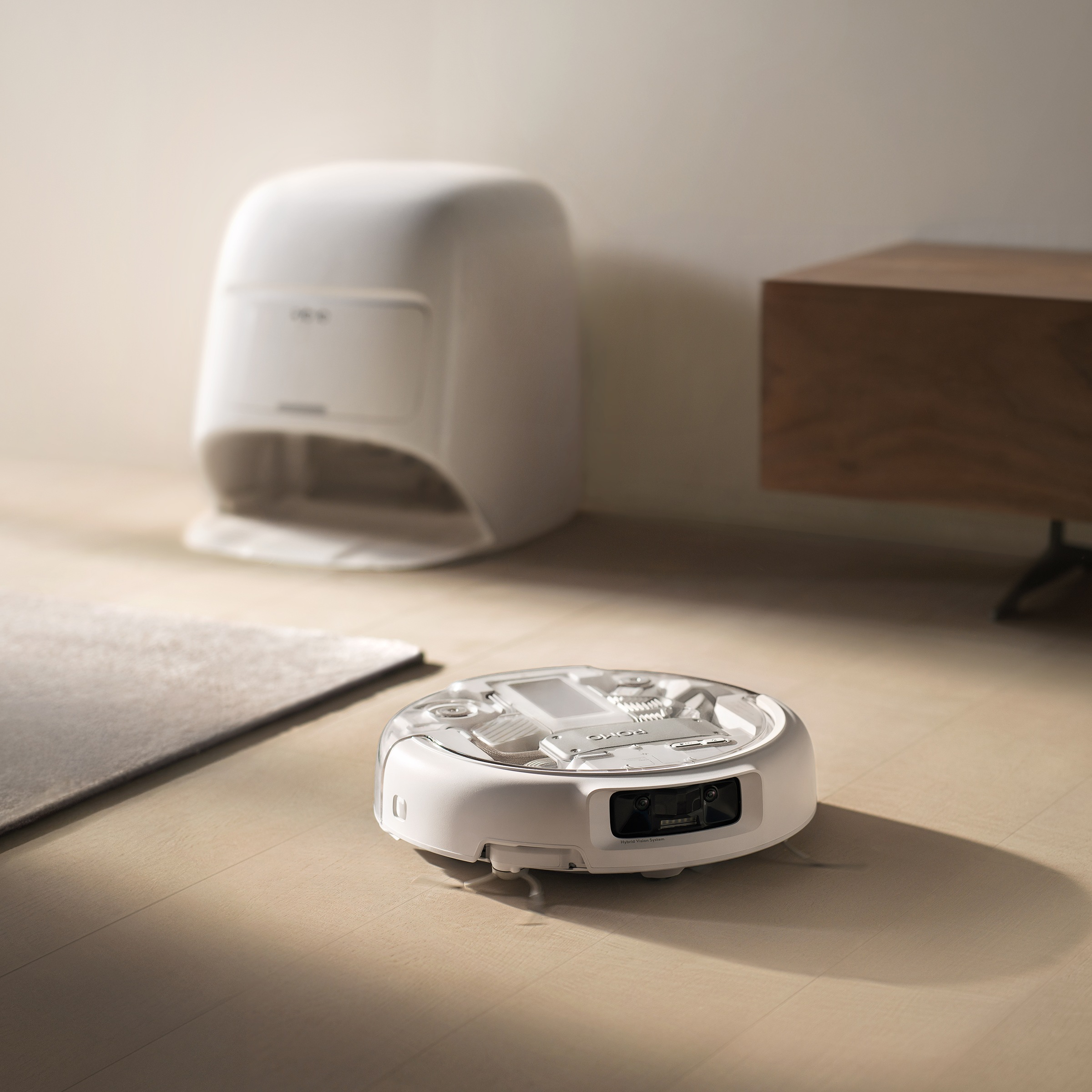 DJI Saugroboter »DJI ROMO A« Transparenter Saugroboter mit weißer Station und App-Steuerung