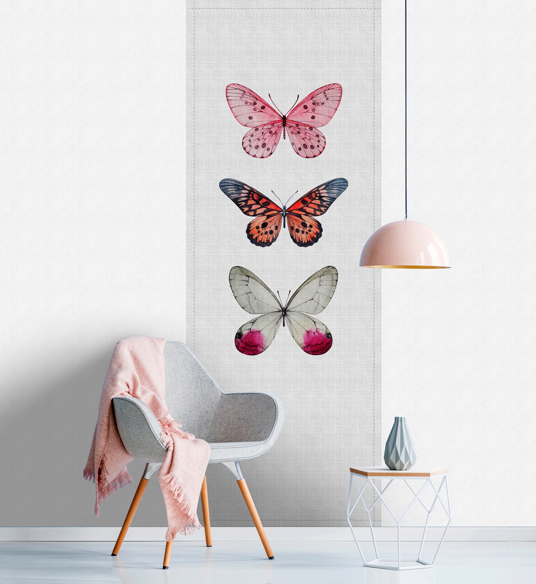 living walls Fototapete »Walls by Patel Buzz Panels 1«, Vlies, Wand, Schräge
