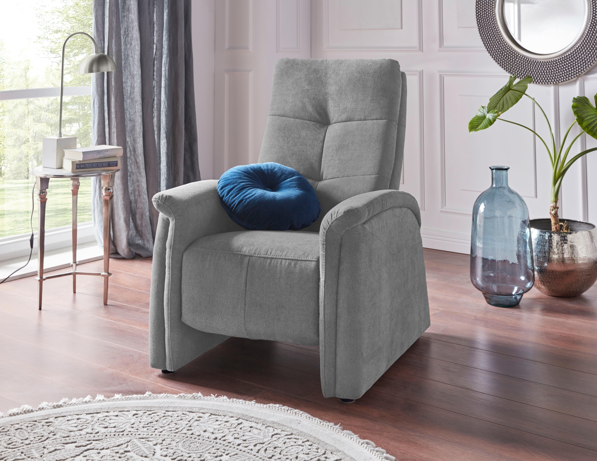 exxpo - sofa fashion Sessel »Tivoli, Hochlehnsessel, Relaxsessel, Kinosessel, bequem«, (Set), mit Relaxfunktion, schmale Armlehnen