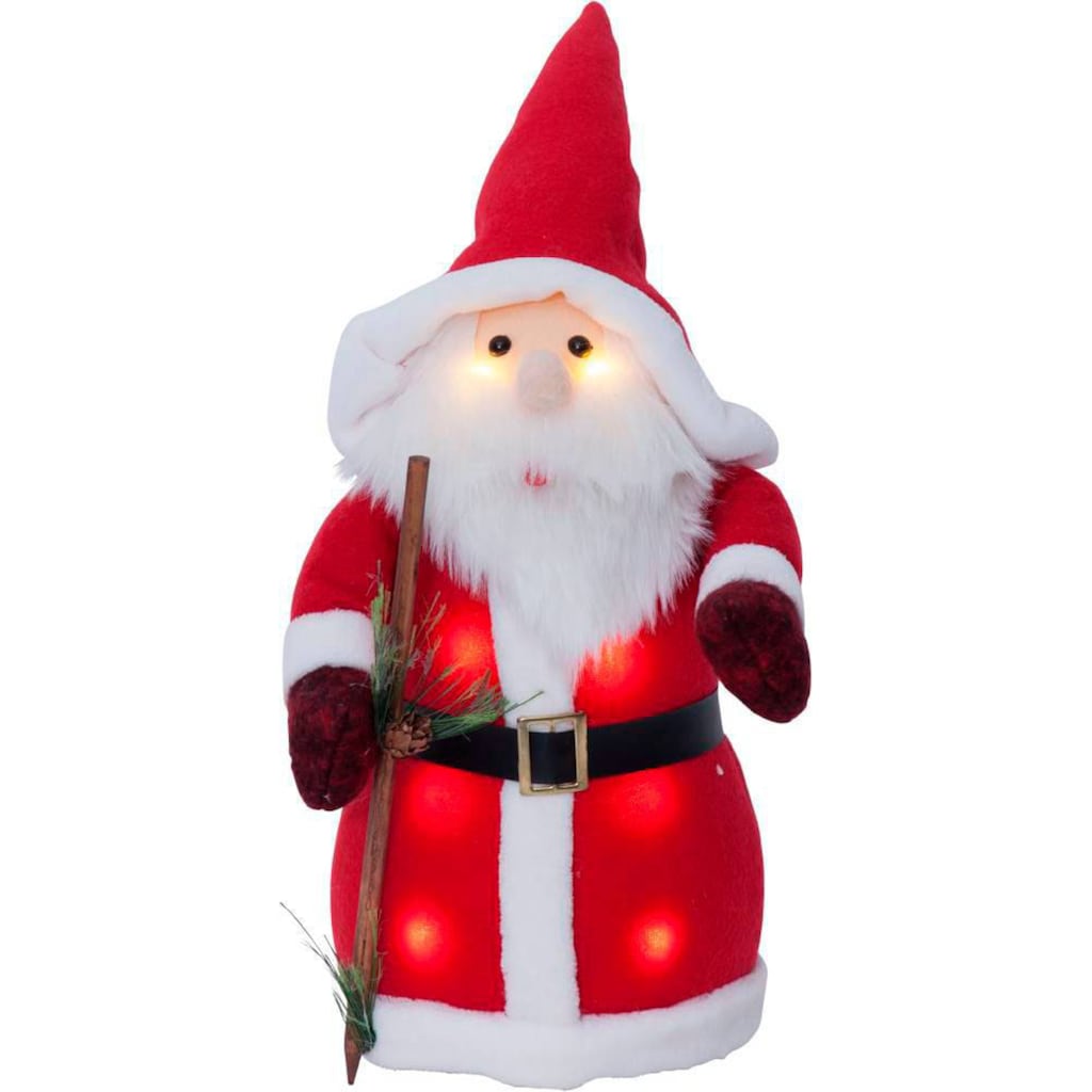 EGLO LED Dekofigur »JOYLIGHT«, 1 St., Warmweiß, LED Weihnachtsmann aus Plüsch - Weihnachtsdeko - Weihnachten - Dekoration - Deko - Winter - Fensterdeko - Beleuchtung - Licht - Dekoartikel - Nikolaus