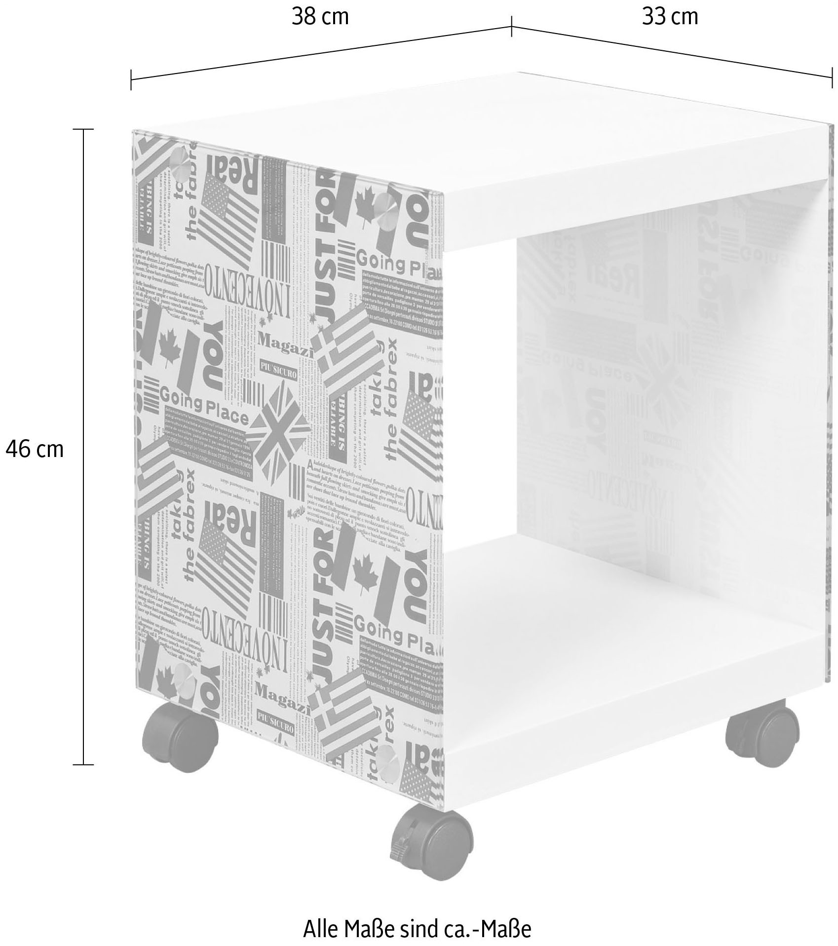 Inter Link »Cube« mit gestalteten Glasseiten