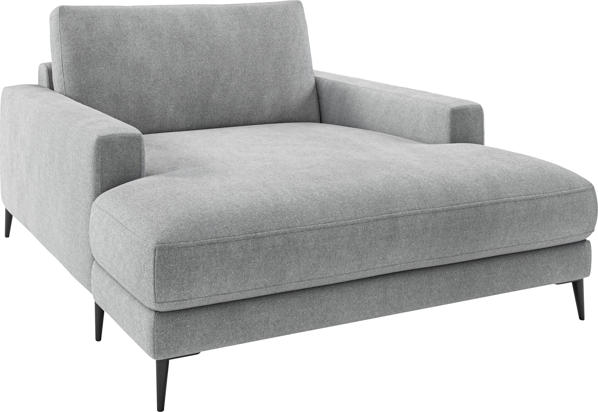 INOSIGN Chaiselongue »Downtown Loungemöbel zum Relaxen, B/T/H: 132/170/84 cm«, auch in Bouclé, Cord und Easy care - leicht mir Wasser zu reinigen