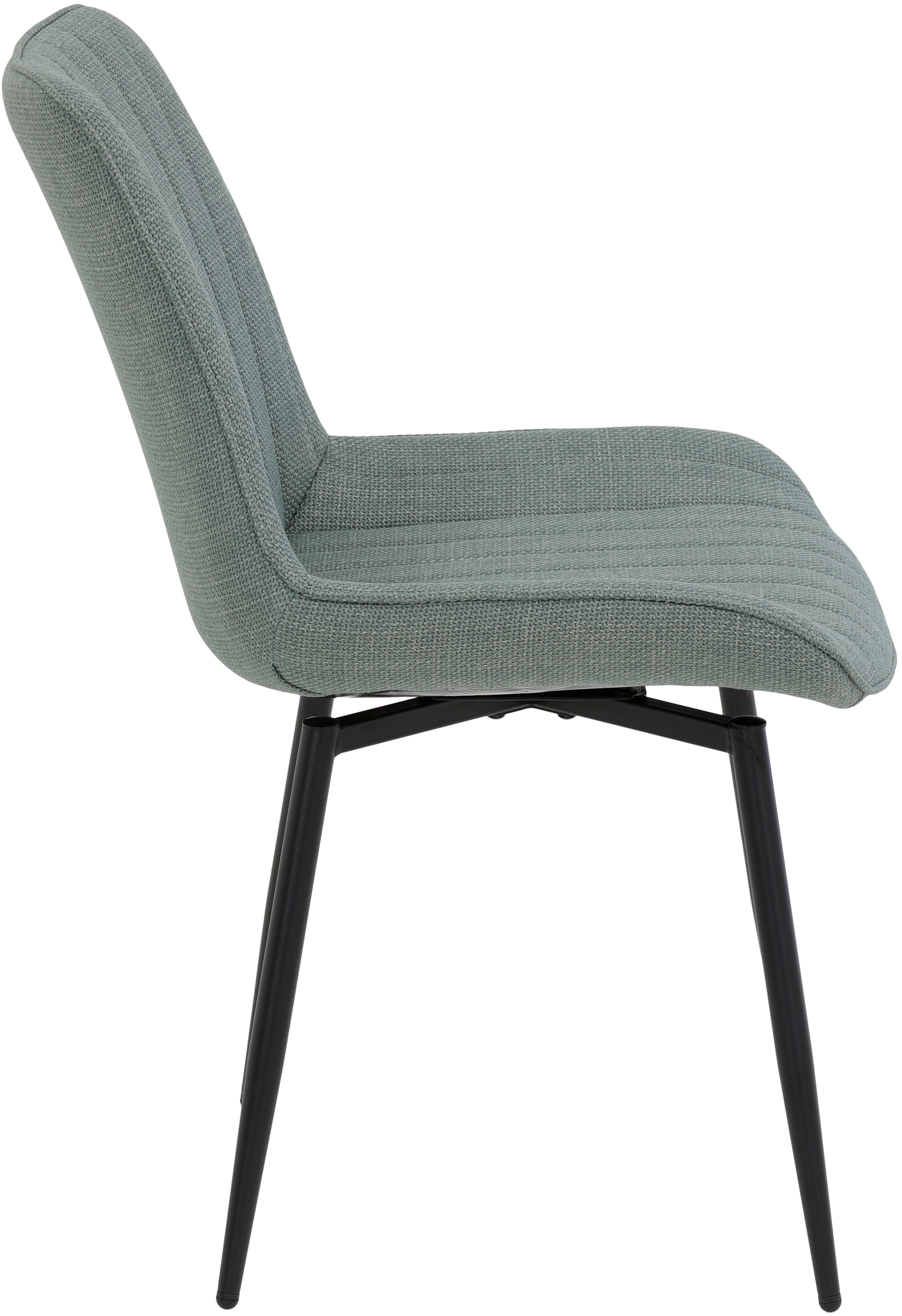 HELA Drehstuhl »Vierfußstuhl BERGEN«, (Set), 2 St., Webstoff, Esszimmerstuhl, XL-Sitzbreite, 360° drehbar