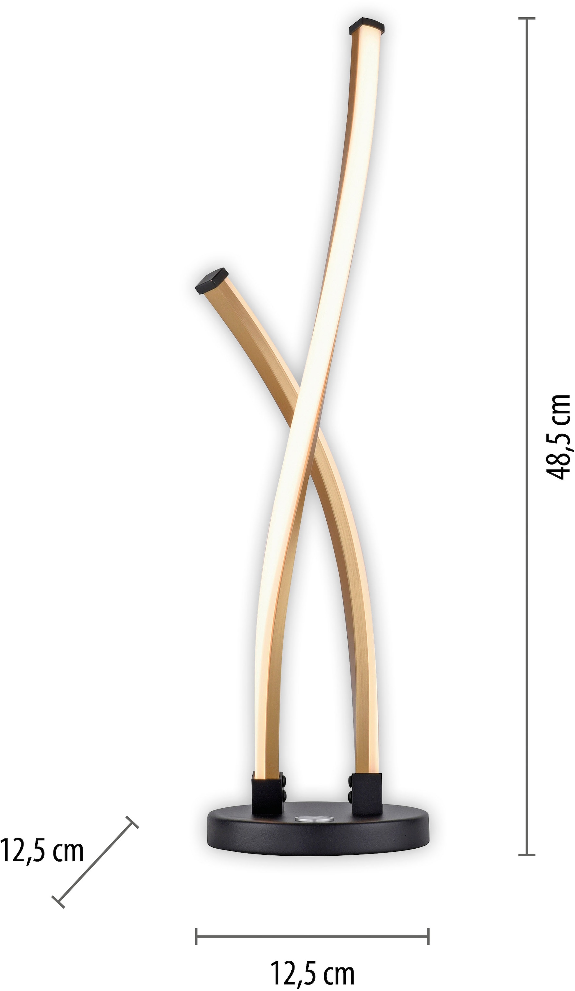 Paul Neuhaus Tischleuchte »POLINA«, 1 flammig, Leuchtmittel LED-Board | LED fest integriert, LED, dimmbar über Touchdimmer