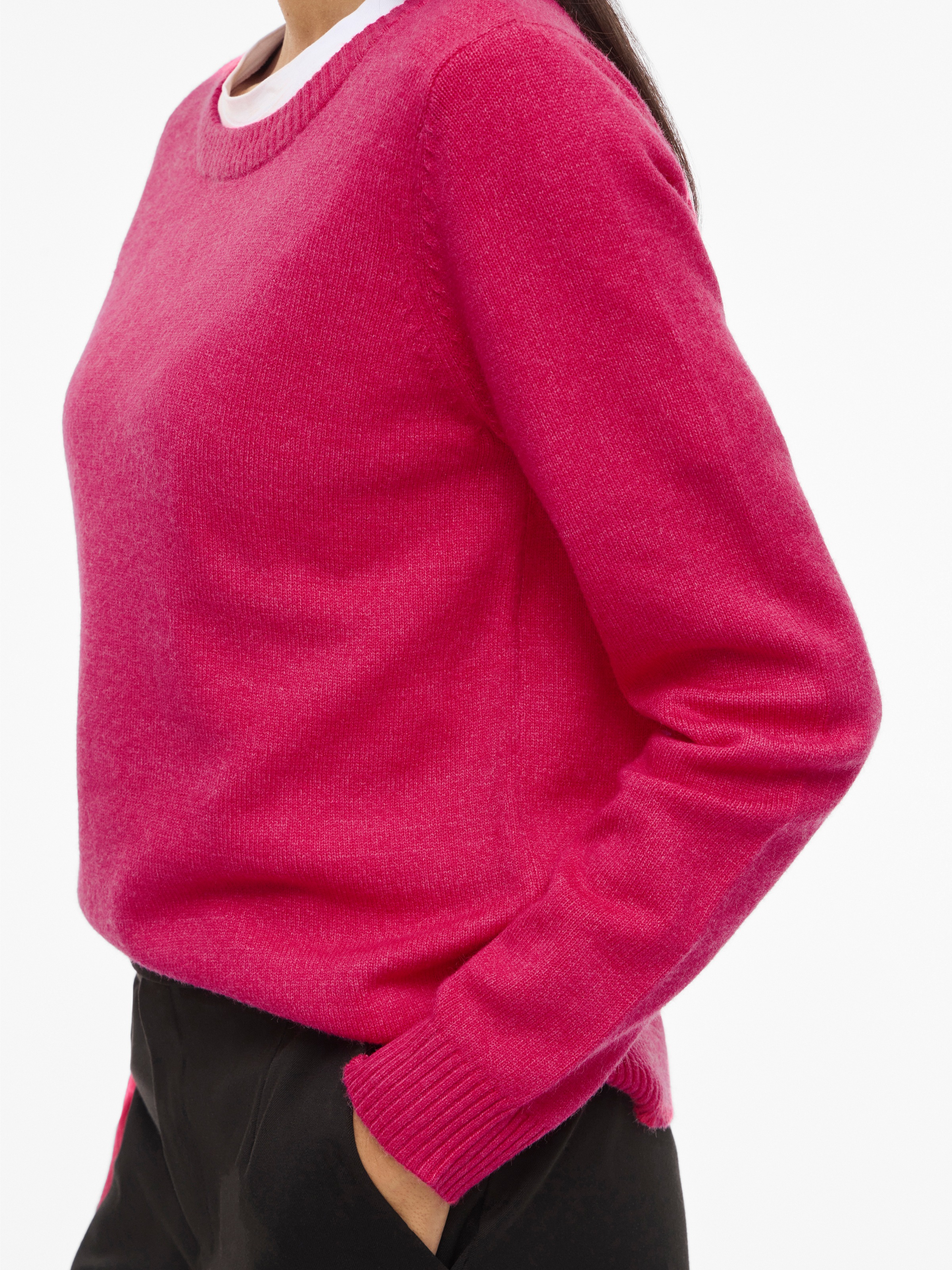 Vila Pull Ril Jazzy Detail Dark Melange 2XL 2
