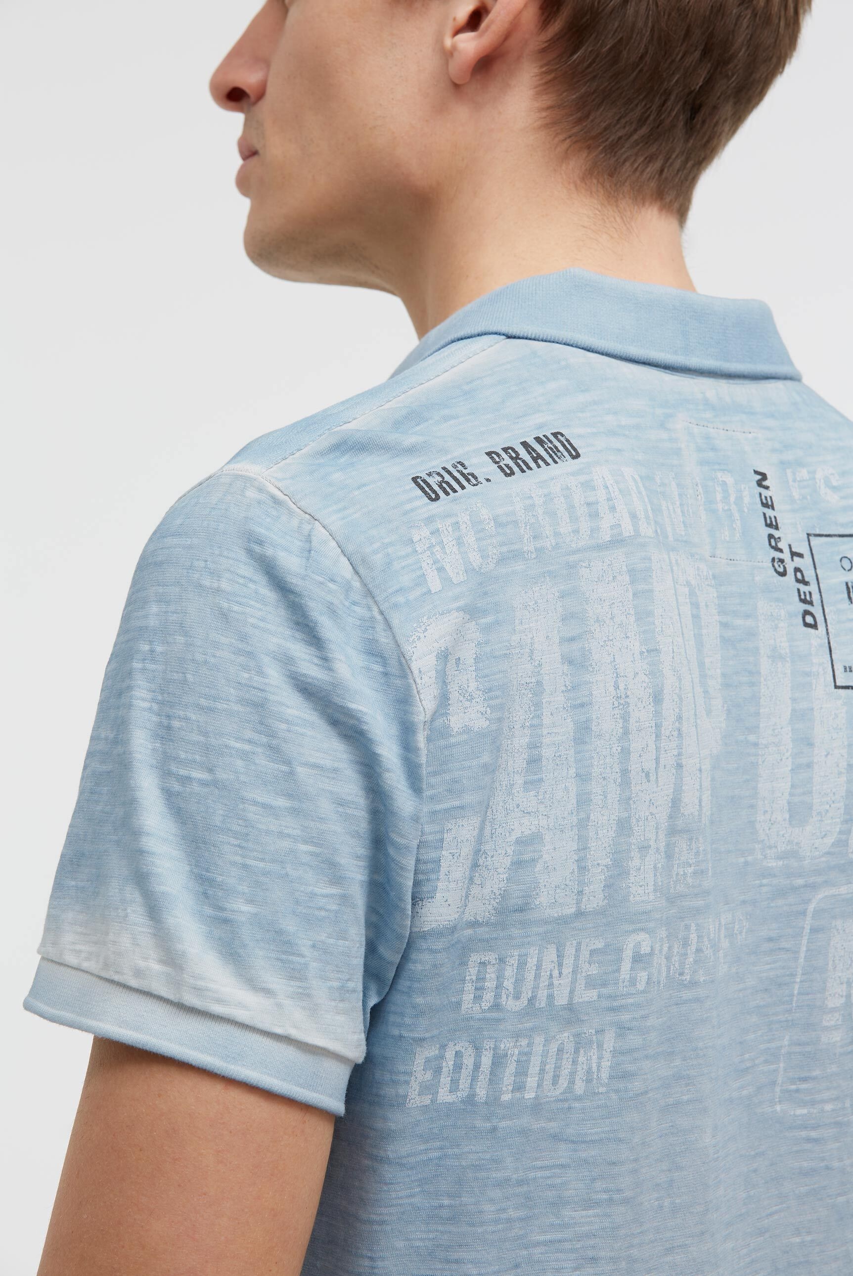 CAMP DAVID Poloshirt mit Seitenschlitze