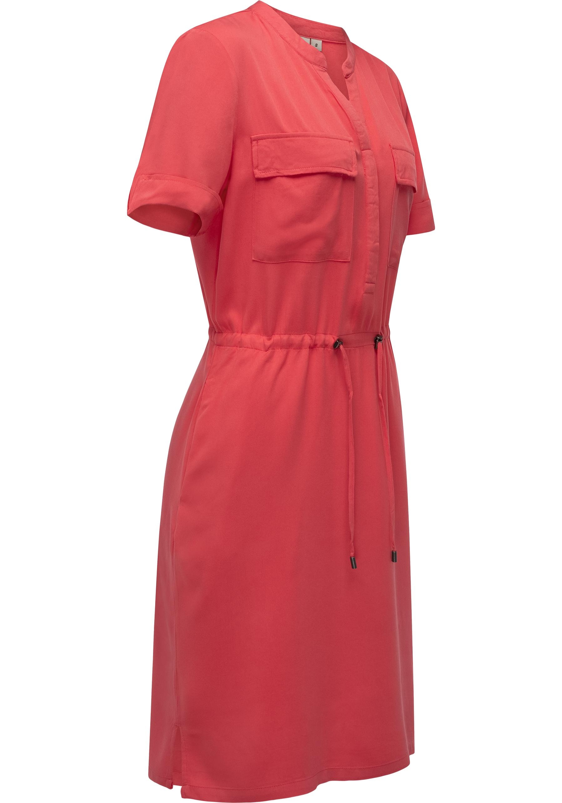 Ragwear Blusenkleid »Roisana«, Leichtes Sommerkleid mit Brusttaschen