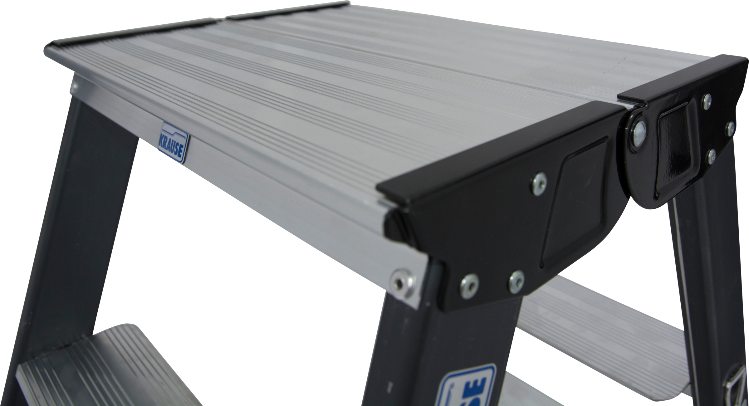 KRAUSE Doppelleiter »SePro D«, Alu eloxiert, 2x6 Stufen, Arbeitshöe ca. 285 cm