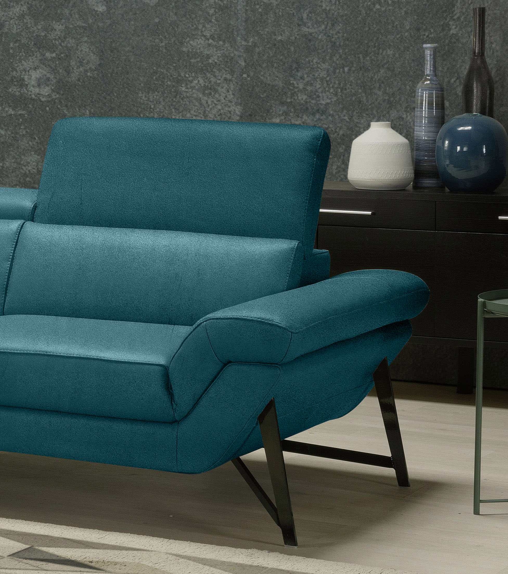 Thumbnail - Egoitaliano Ecksofa "Narcisa, Design und Sitzkomfort der Extraklasse,", mit verstellbaren Kopfstützen für noch mehr Komf...