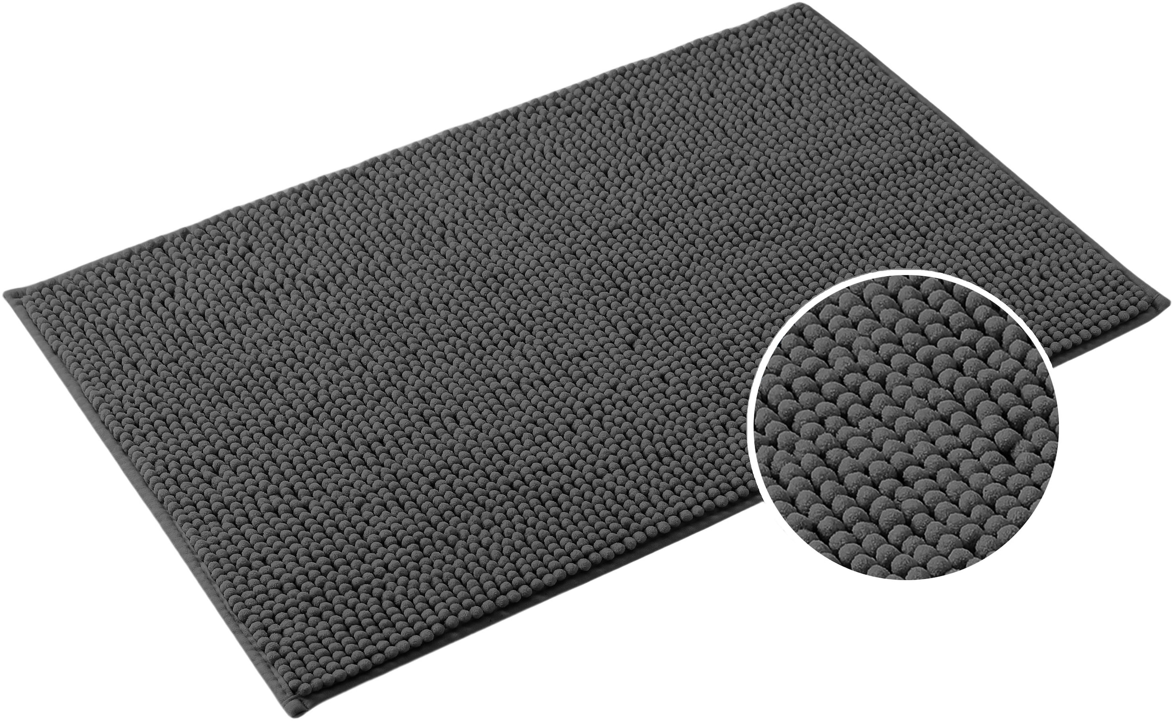 my home Badematte "Vanessa Chenille, Badvorleger, Badezimmer Teppich, Dusch günstig online kaufen