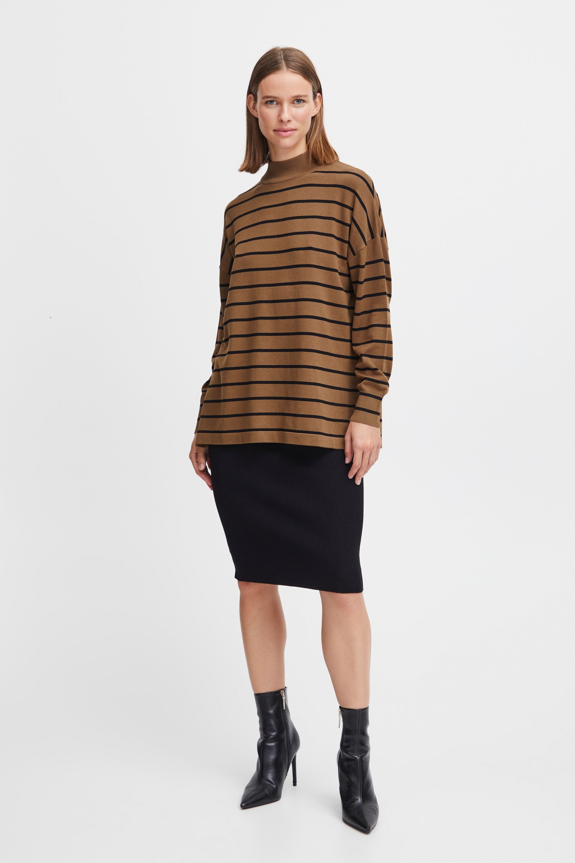 b.young Strickpullover »Strickpullover BYMMMORLA LOOSE TURTLENECK -«
