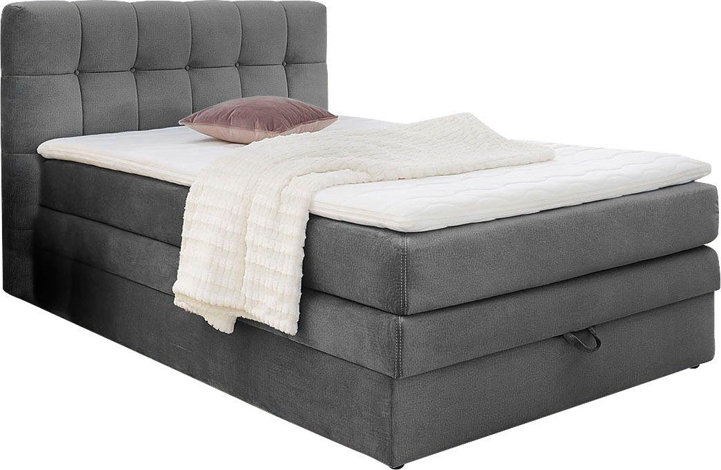 Jockenhöfer Gruppe Boxspringbett "Amy" mit Bettkasten und Kaltschaum-Topper günstig online kaufen