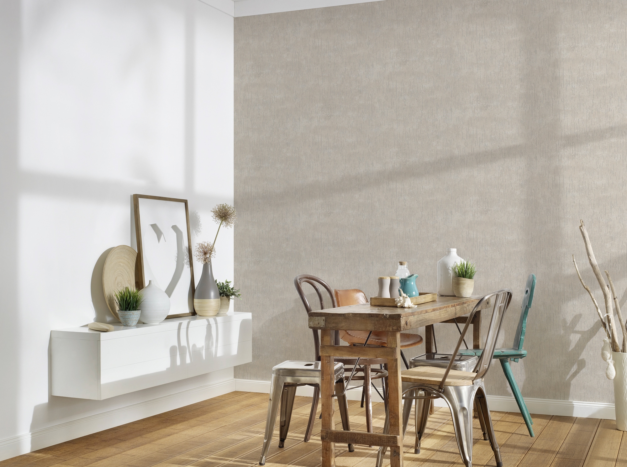 living walls Vliestapete »Titanium«, gemustert-Motiv-abstrakt, Moderne Tapete Glitzer Tapeten Wohnzimmer Schlafzimmer Küche Flur Büro