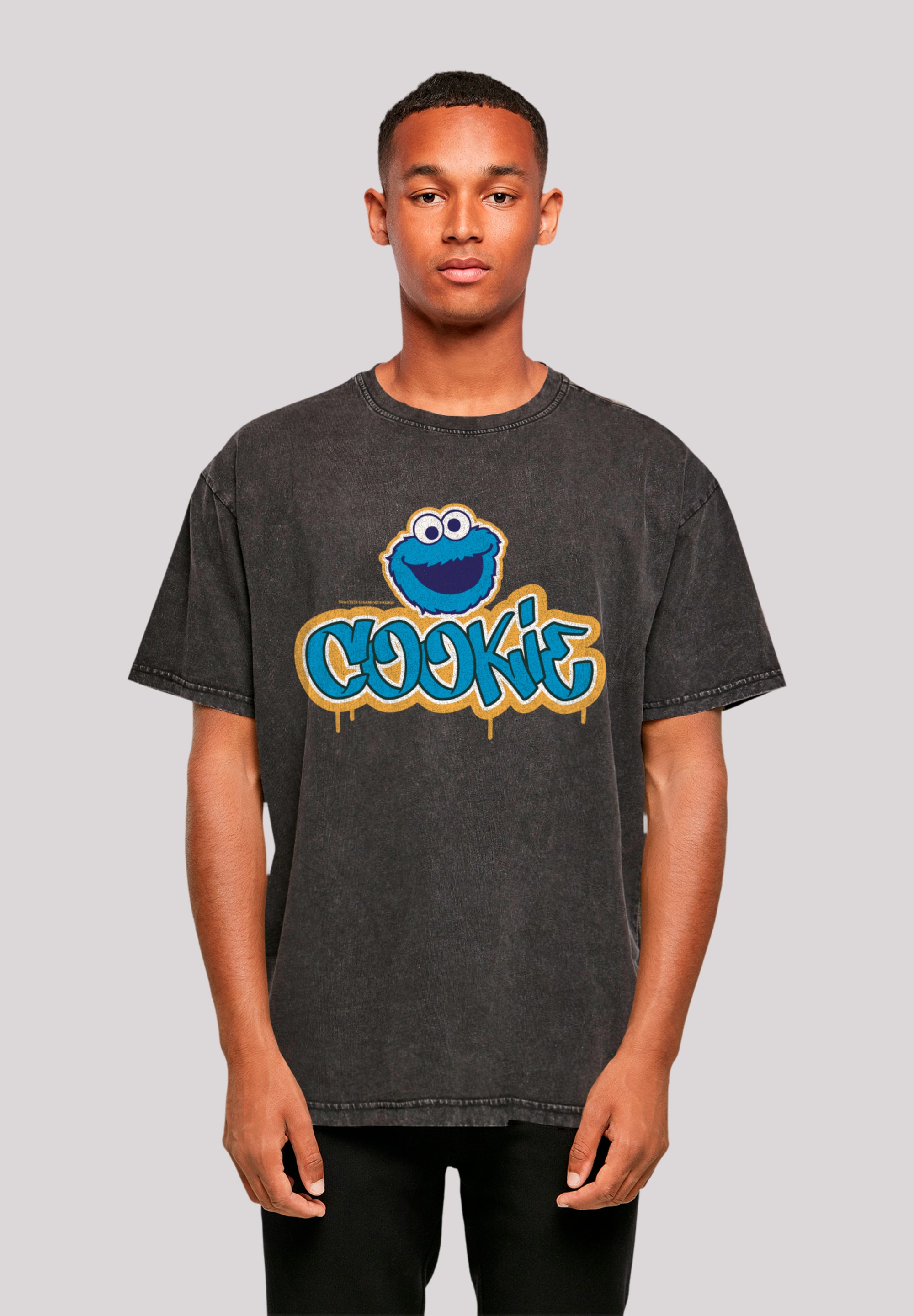 F4NT4STIC T-Shirt "Sesamstraße Cookie Graffiti Logo", Premium Qualität günstig online kaufen