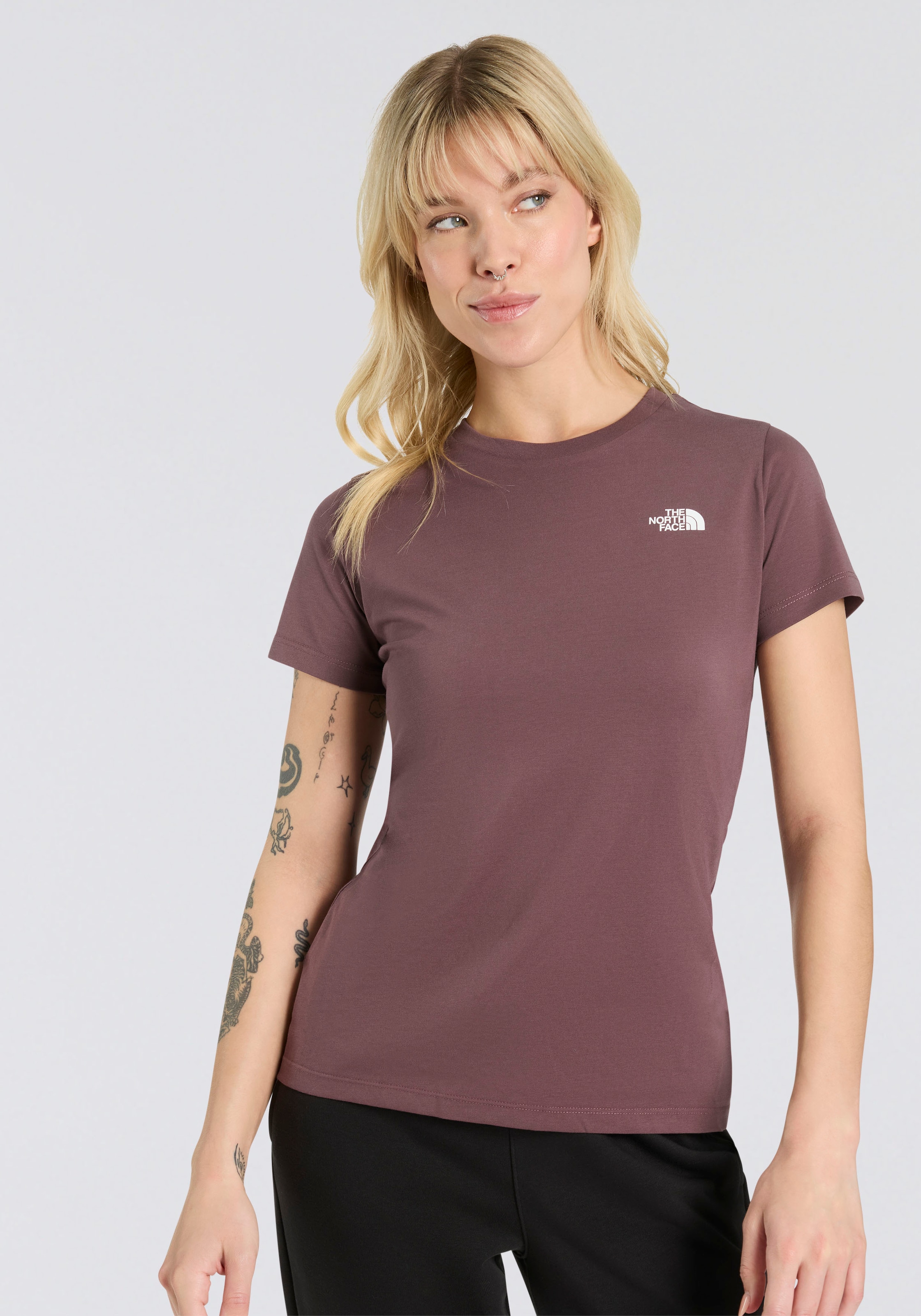 The North Face T-Shirt "W S/S SIMPLE DOME SLIM TEE" 1 Stk. tlg. günstig online kaufen