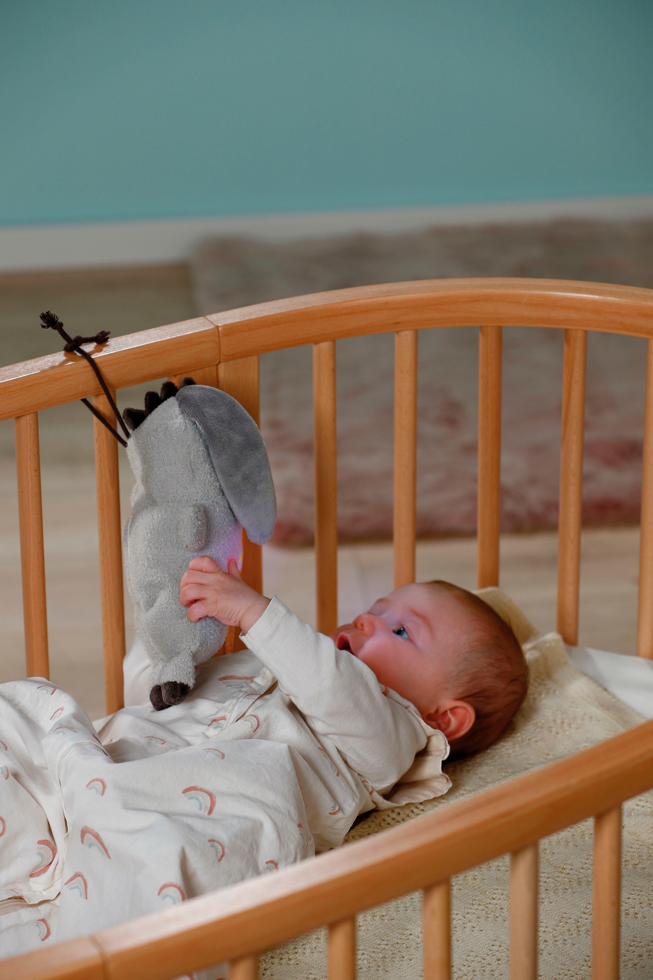 Nici Kuscheltier »My First NICI, Esel Littledoo 25 cm«, Baby Einschlafhilfe; mit Licht und Sound