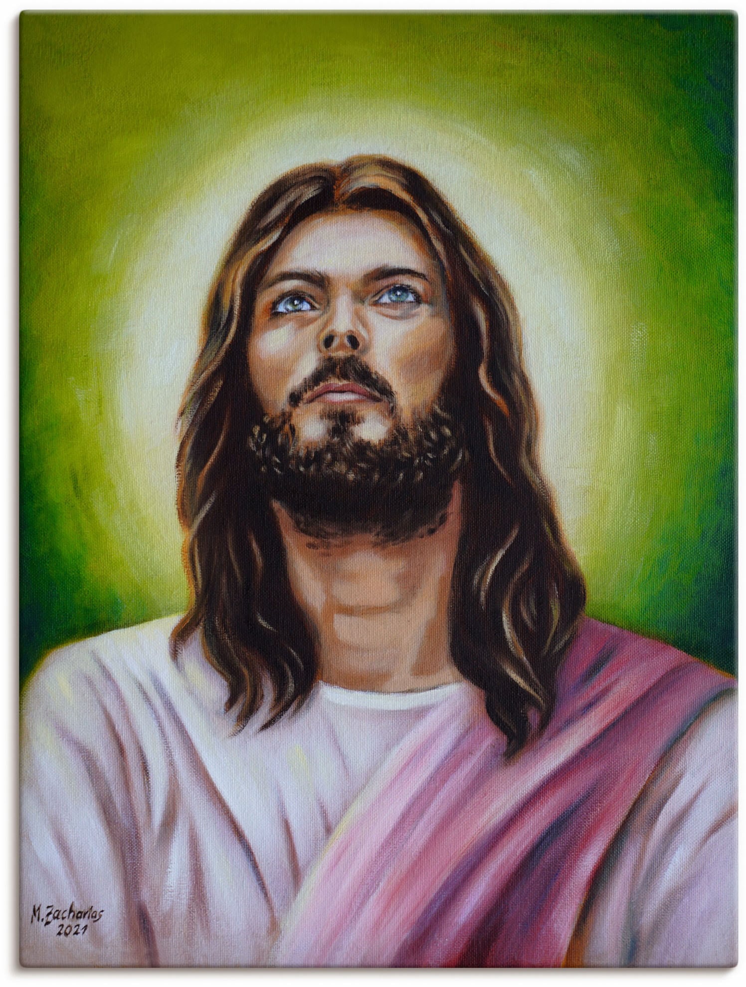 Artland Wandbild "Jesus Christus Porträt", Christliche Bilder, (1 St.), als Leinwandbild, Poster in verschied. Größen